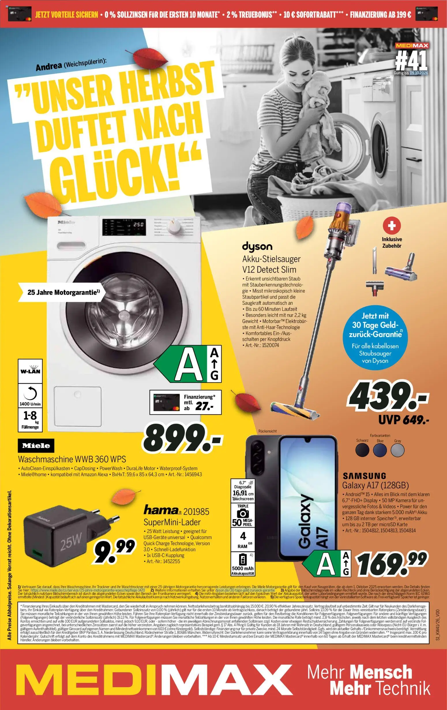 Medimax Prospekt – gültig ab 03.10.2026 | Seite: 1 | Produkte: Kamera, Dyson, Trockner, Gewicht