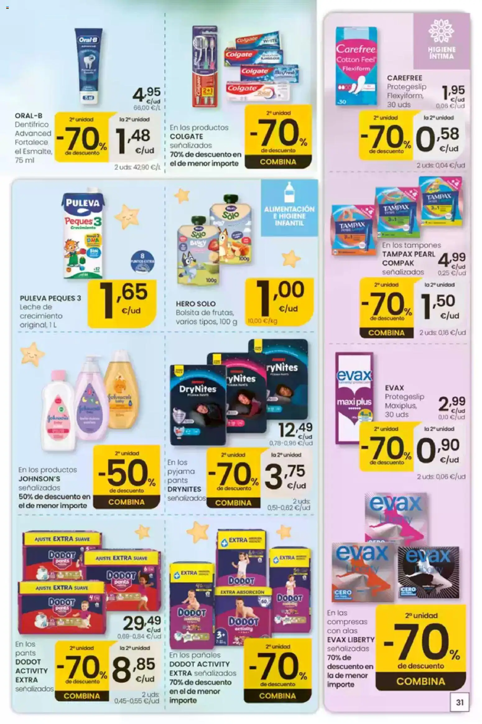 Eroski Ofertones de verano │ válido desde el 16/07/2026 | Página: 31 | Productos: Tampones, Leche, Γλυφιτζούρι