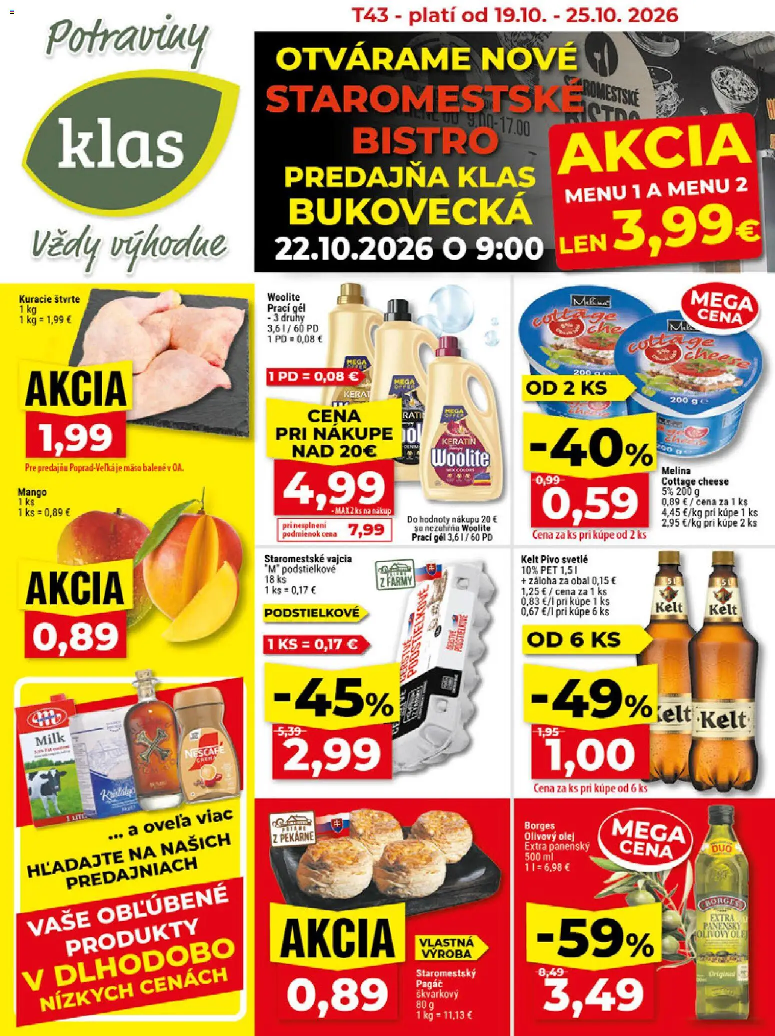 Klas Bratislava od 19.10.2026 - Aktuálna akcia