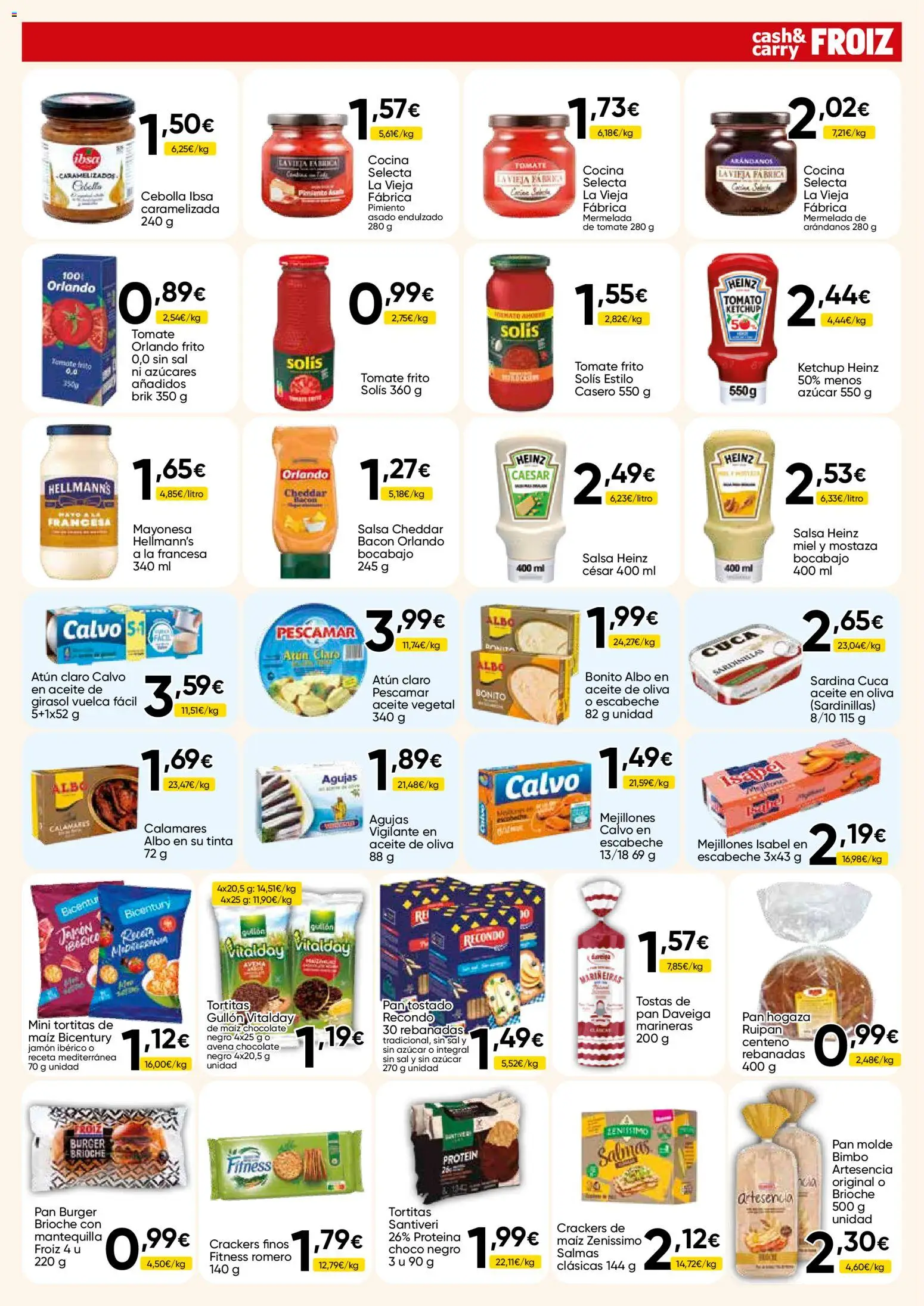 Froiz - Folleto Cash │ válido desde el 15/10/2026 | Página: 3 | Productos: Pan, Jamón, Arándanos, Brioche