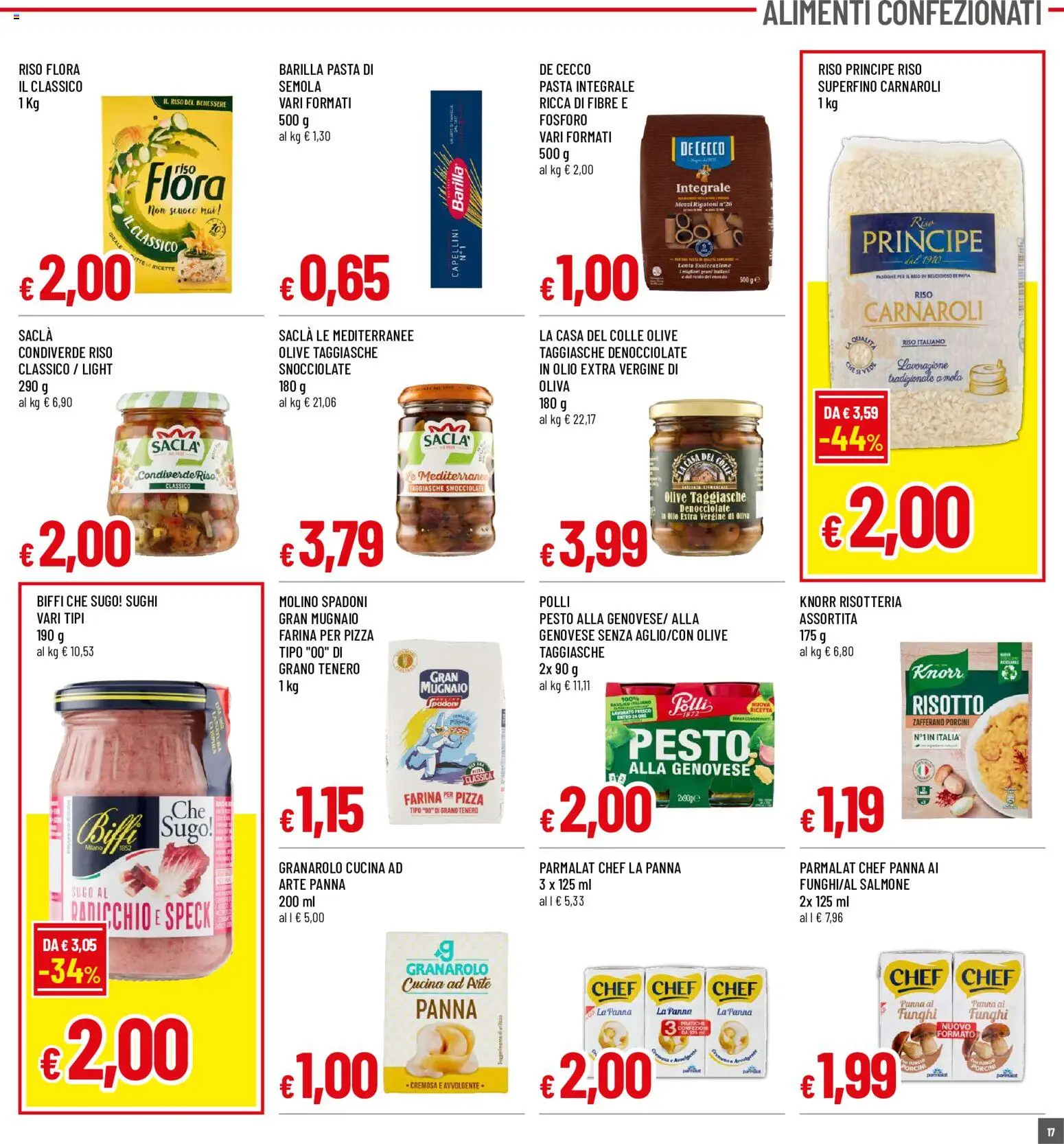 Volantino Famila del 21.05.2026 | Pagina: 17 | Prodotti: Farina, Funghi, Olio extra vergine, Sugo