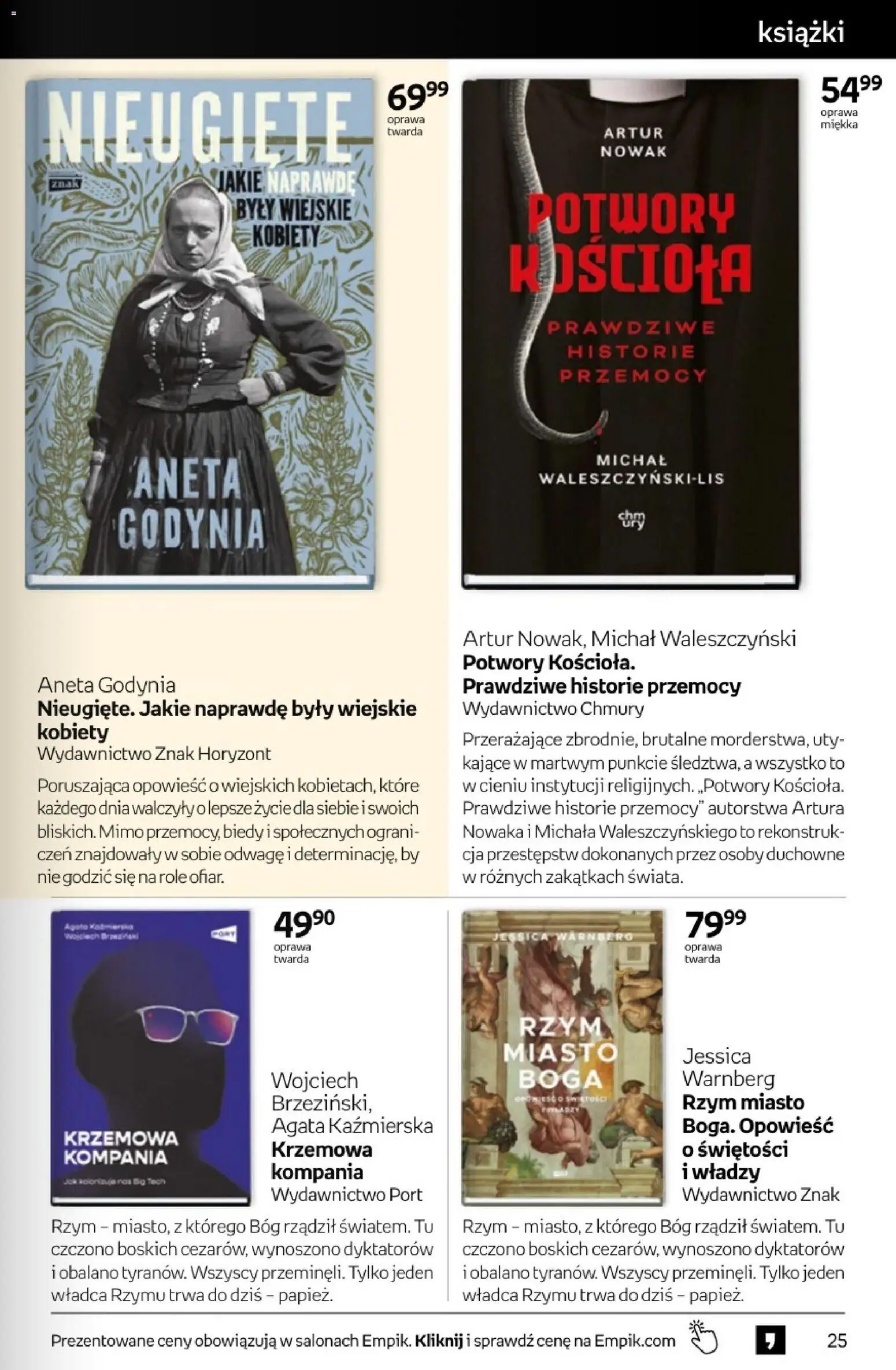 Empik promocje - Tom kultury Książki od 26.08.2026 | Strona: 25 | Produkty: Książki