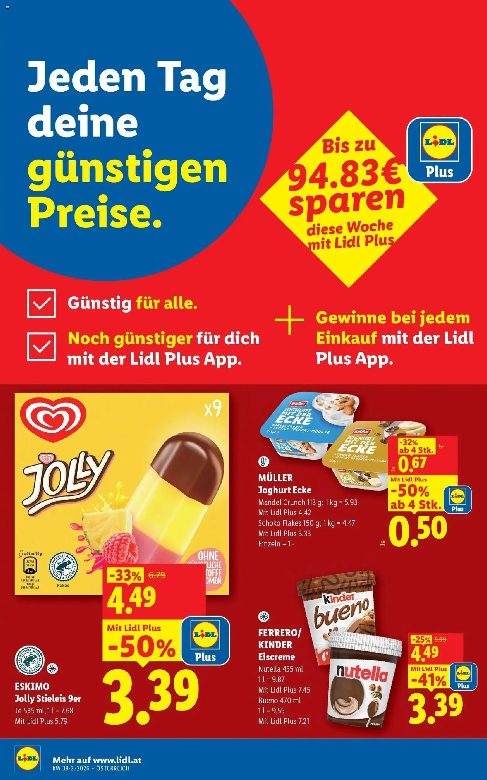 Lidl Flugblatt - Jenbach ab 13.09.2026 - Angebote ab donnerstag | Seite: 8 | Produkte: Mandel, Nutella, Joghurt