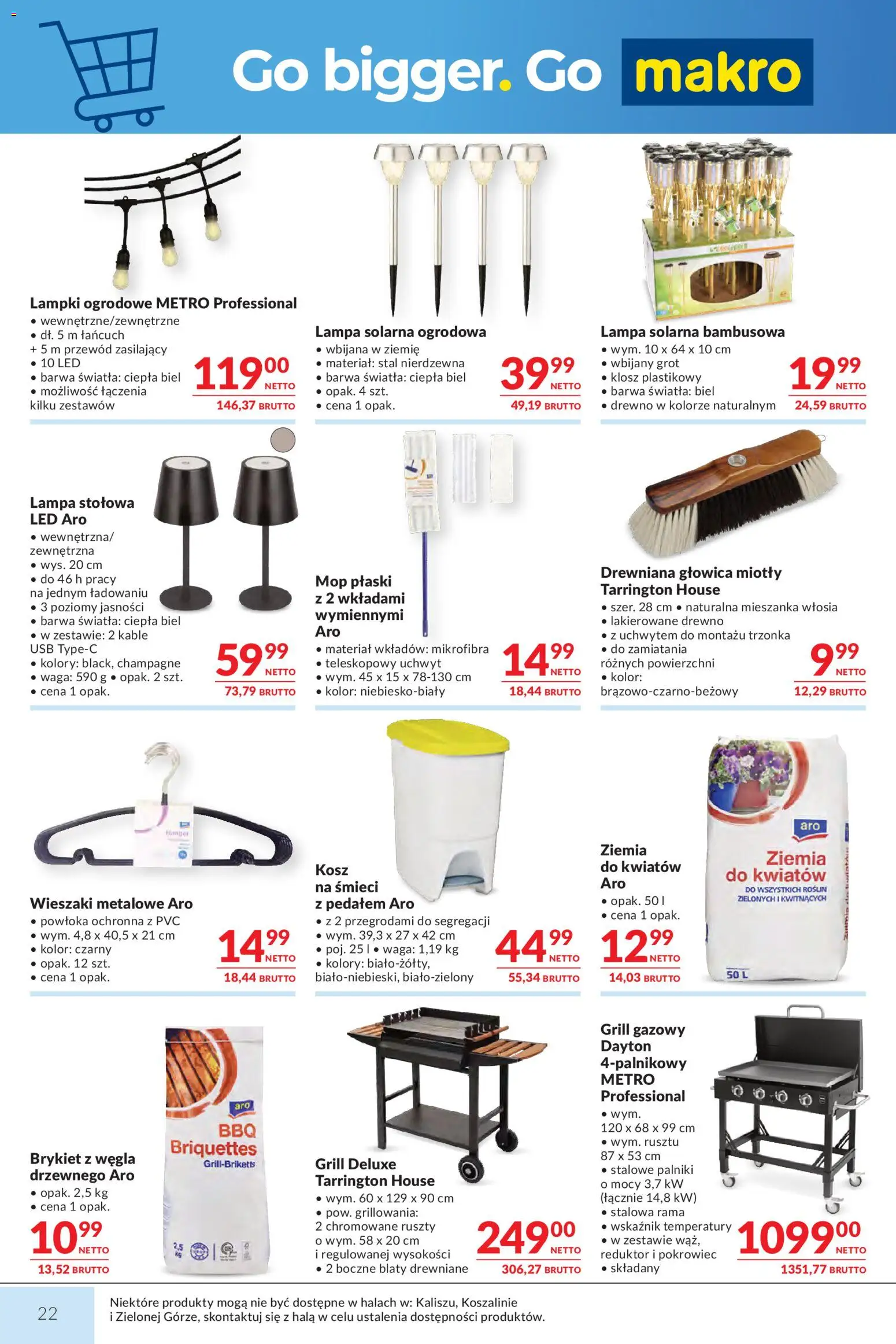 Makro gazetka od 01.09.2026 | Strona: 22 | Produkty: Lampa solarna, Lampki, USB, Rama