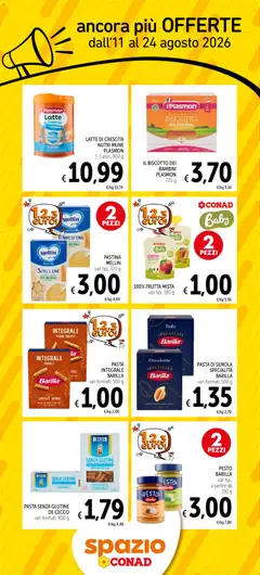 Anteprima del volantino Spazio Conad volantino Ancora più offerte valido a partire dal 11/08/2026