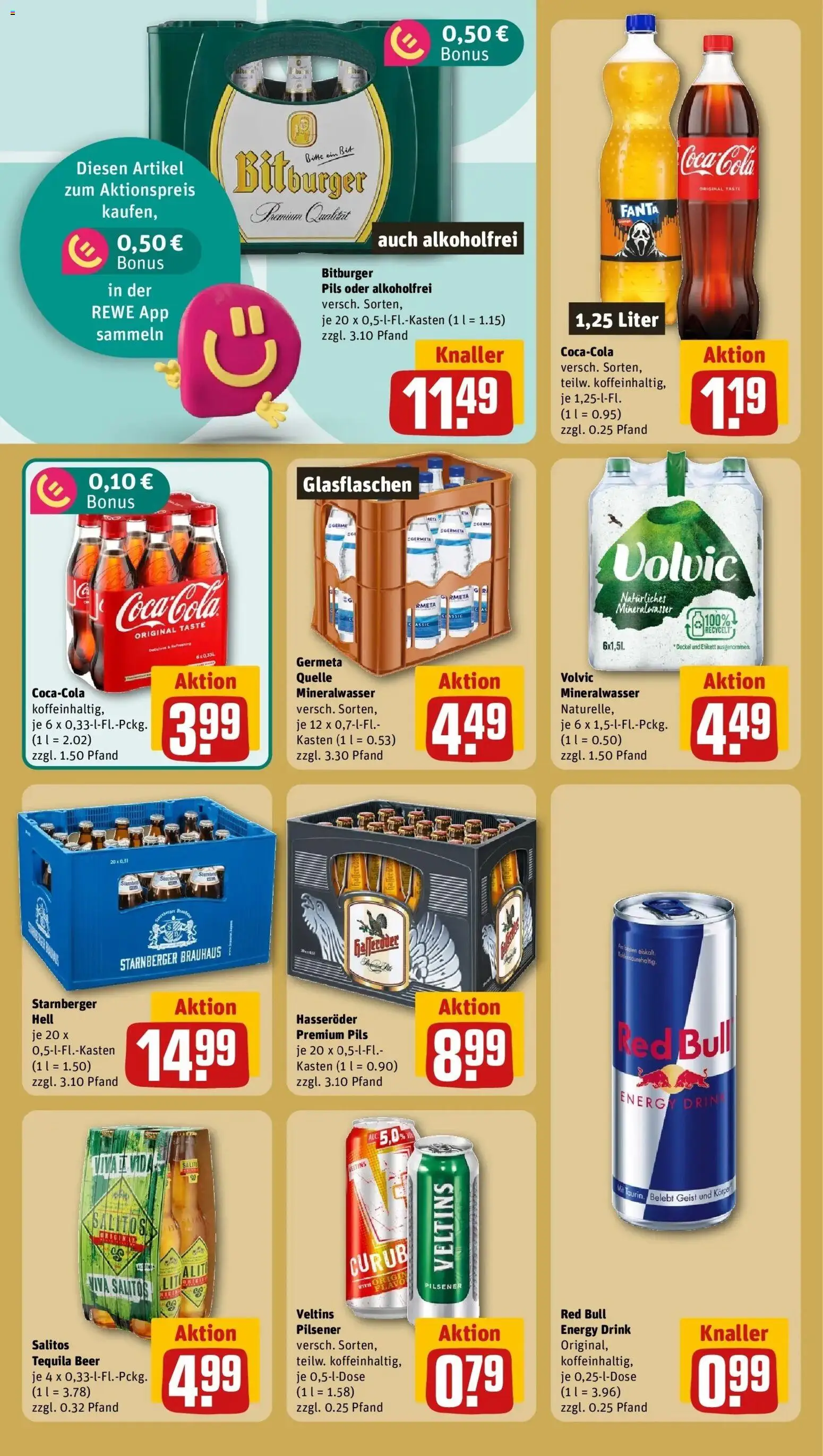 REWE Prospekt ab 05.10.2026 zum Blättern » Angebote | Seite: 22 | Produkte: Red bull, Energy, Mineralwasser, Tequila