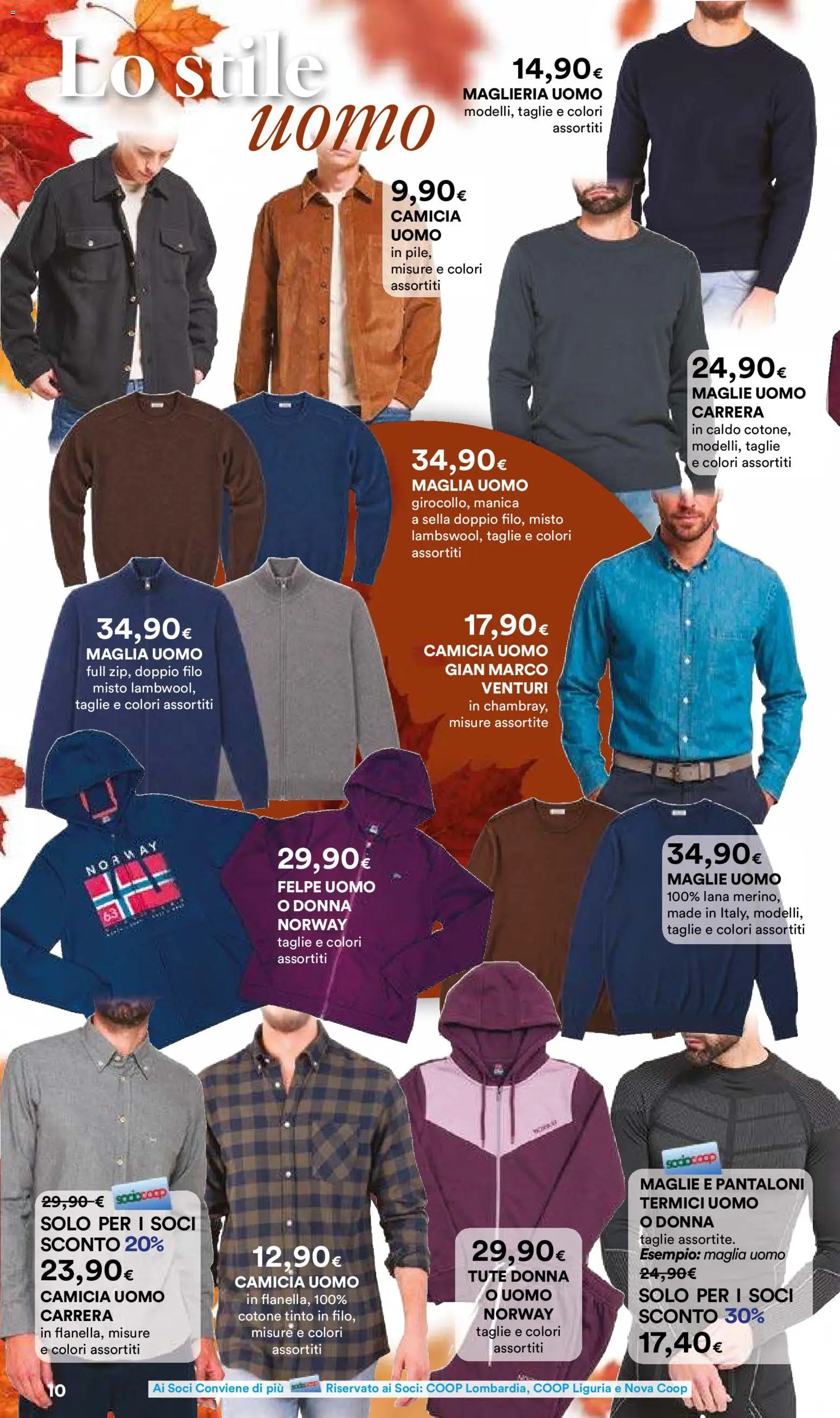 Volantino Ipercoop del 08/10/2026 | Pagina: 10 | Prodotti: Camicia, Pantaloni