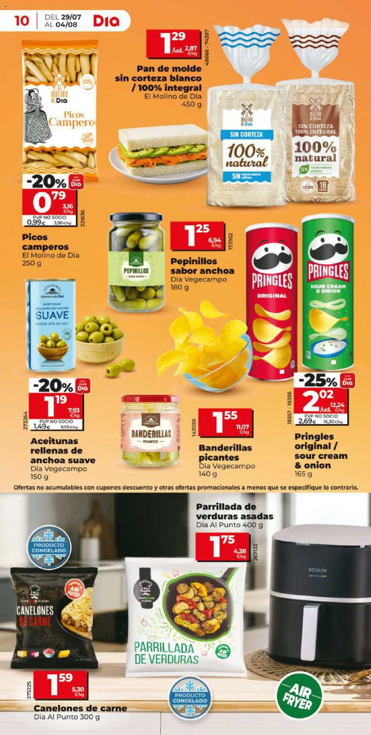 Dia - folleto Market │ válido desde el 29/07/2026 | Página: 10 | Productos: Pan, Pan de molde, Anchoa, Canelones