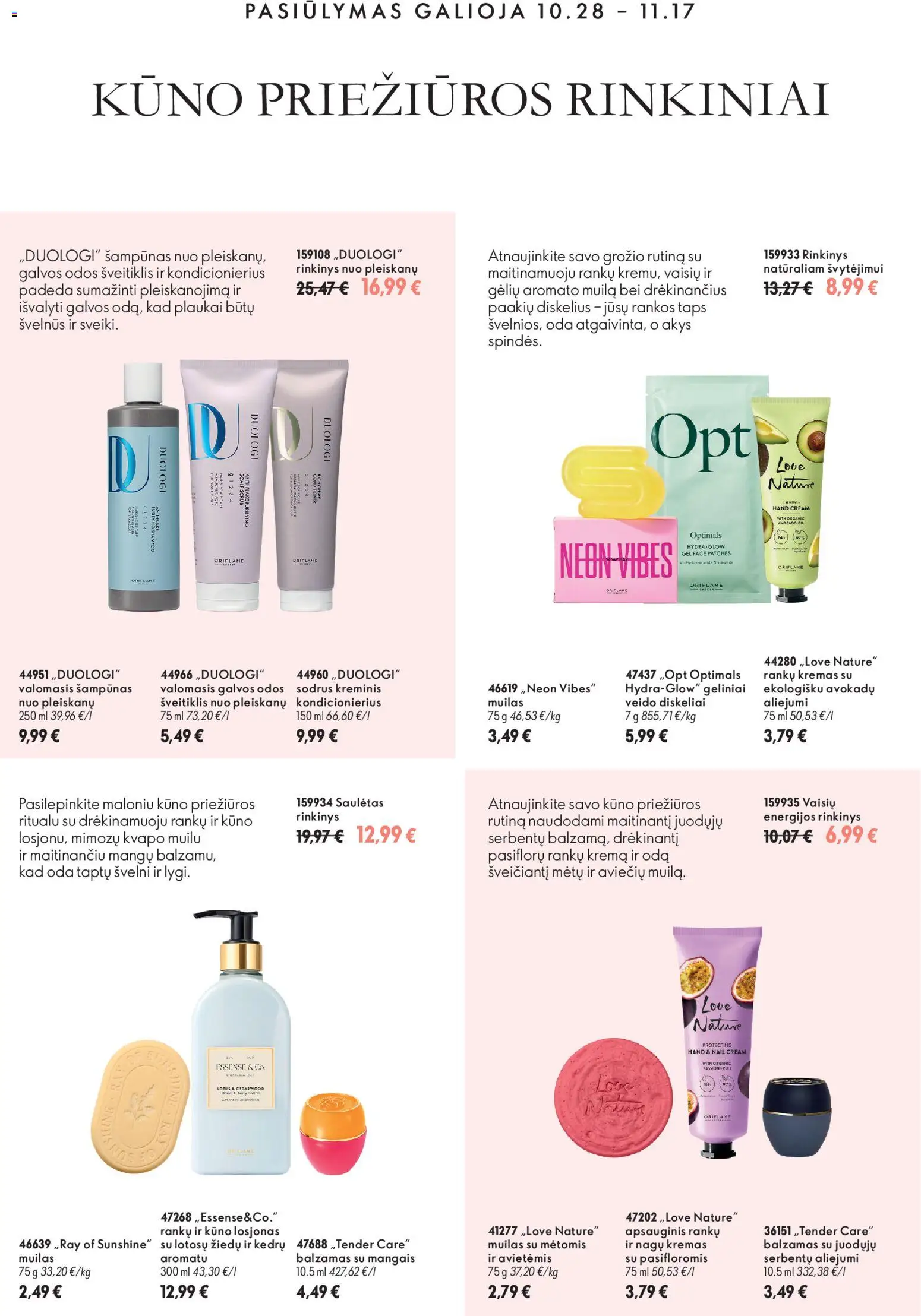 Oriflame akcijos nuo 2026.10.28 | Puslapis: 6 | Prekių: Šampūnas, Kondicionierius, Kremas, Muilas