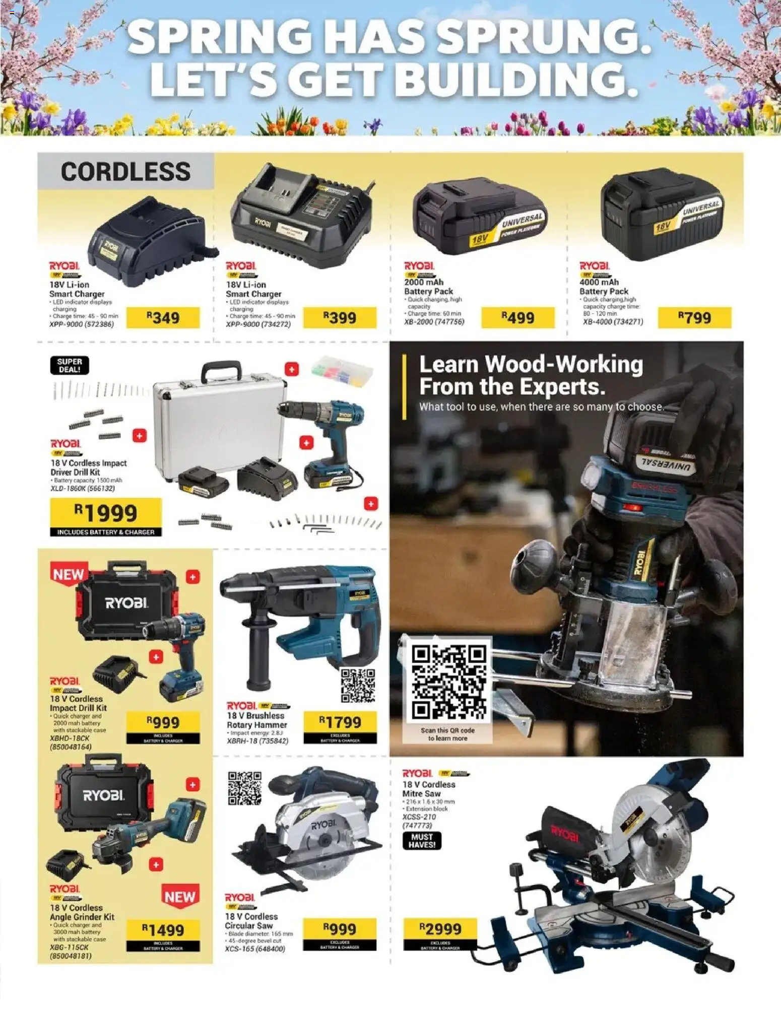 New Builders catalogue – valid from 03/08/2026 | Page: 3 | Products: Case, Rotary hammer, Battery, Charger