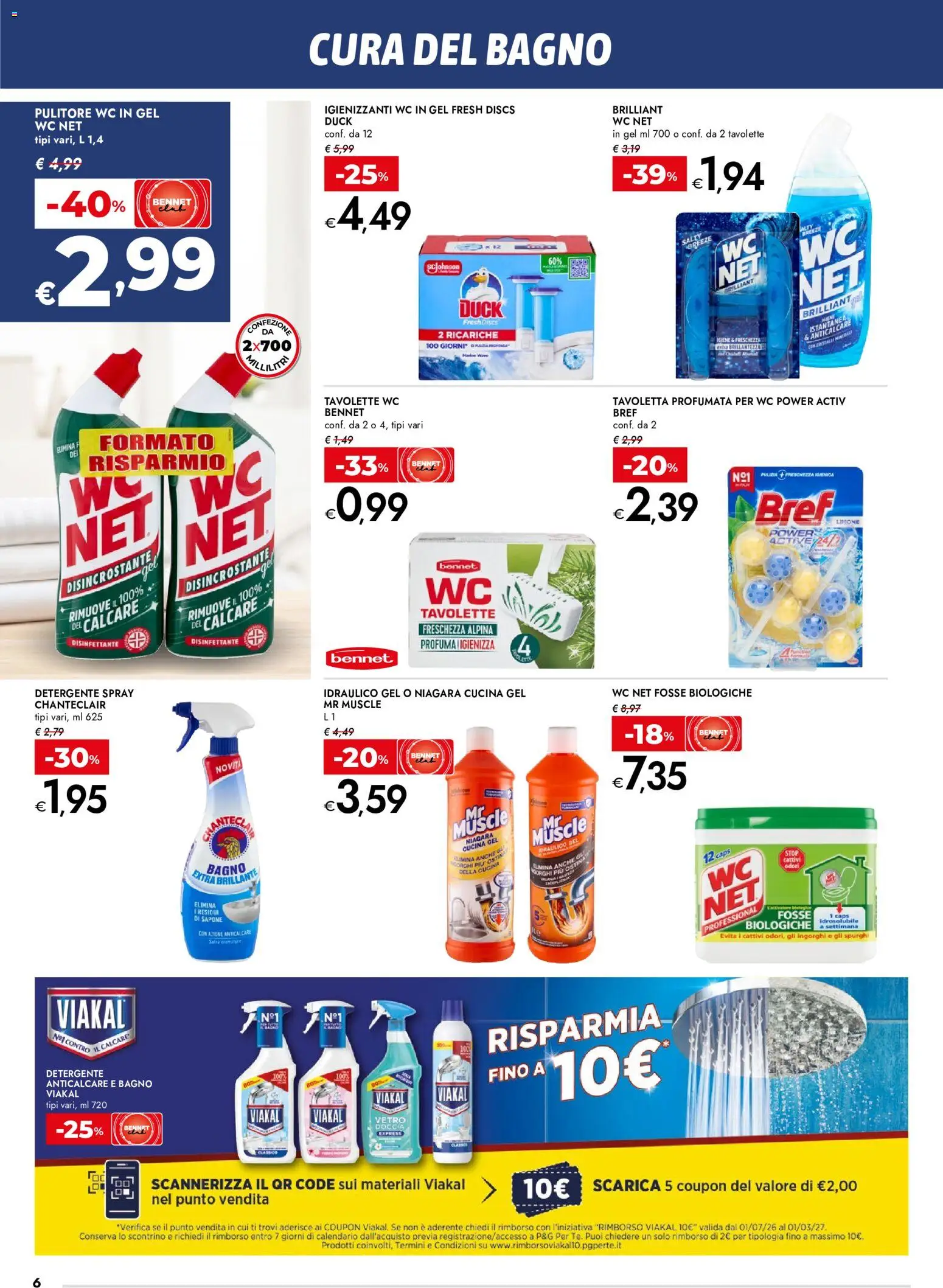Volantino bennet del 20/08/2026 | Pagina: 6 | Prodotti: Sapone, Anticalcare, Limone, Bagno