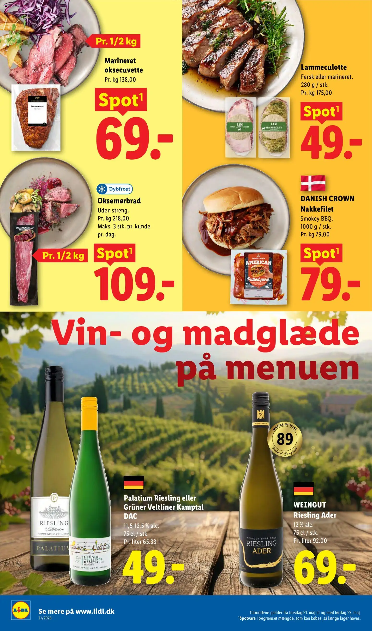 Lidl tilbudsavis – gyldig fra 17.05.2026 | Side: 39 | Produkter: Vin, Nakkefilet, Søm