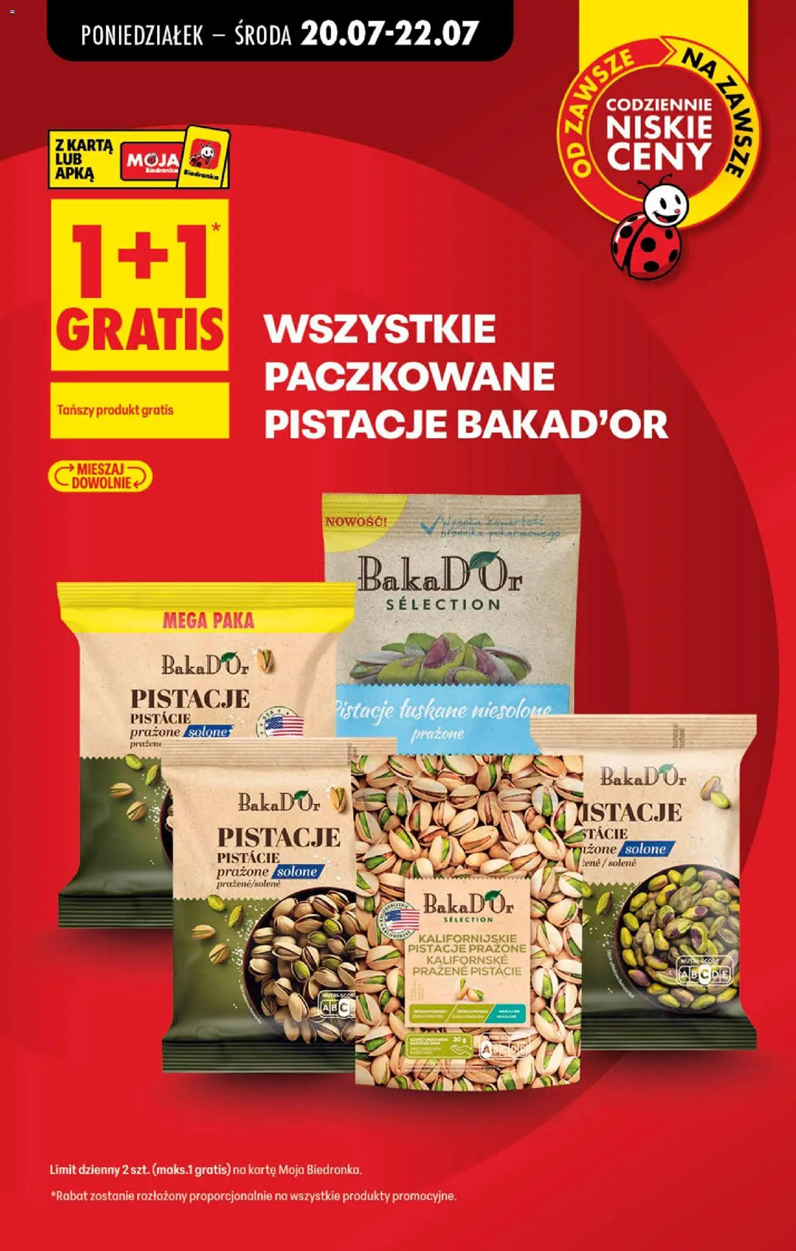 Biedronka gazetka od poniedziałku od 20.07.2026 | Strona: 7 | Produkty: Karta