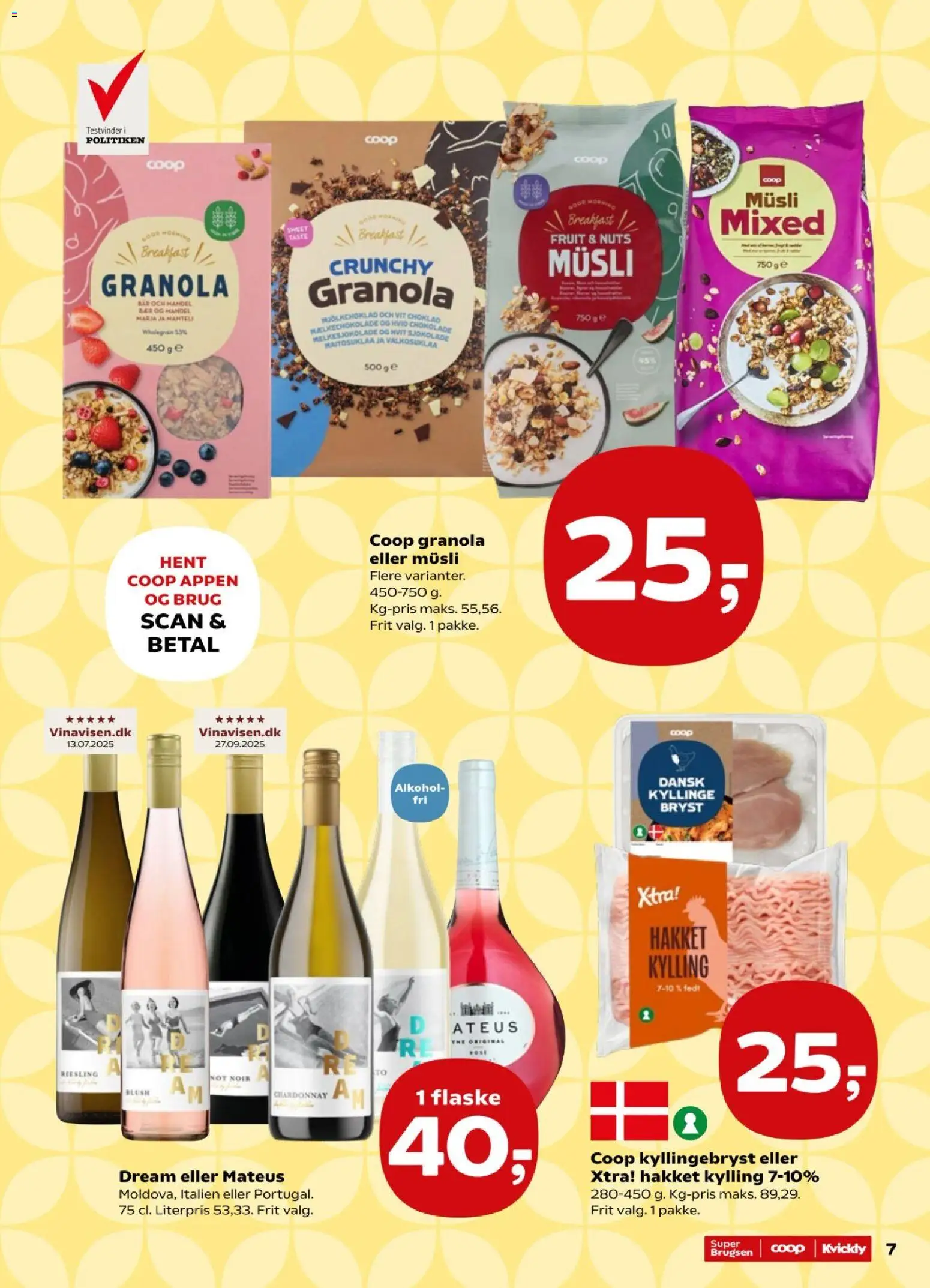 Super Brugsen tilbudsavis – gyldig fra 28/08/2026 | Side: 7 | Produkter: Blush, Chokolade, Müsli