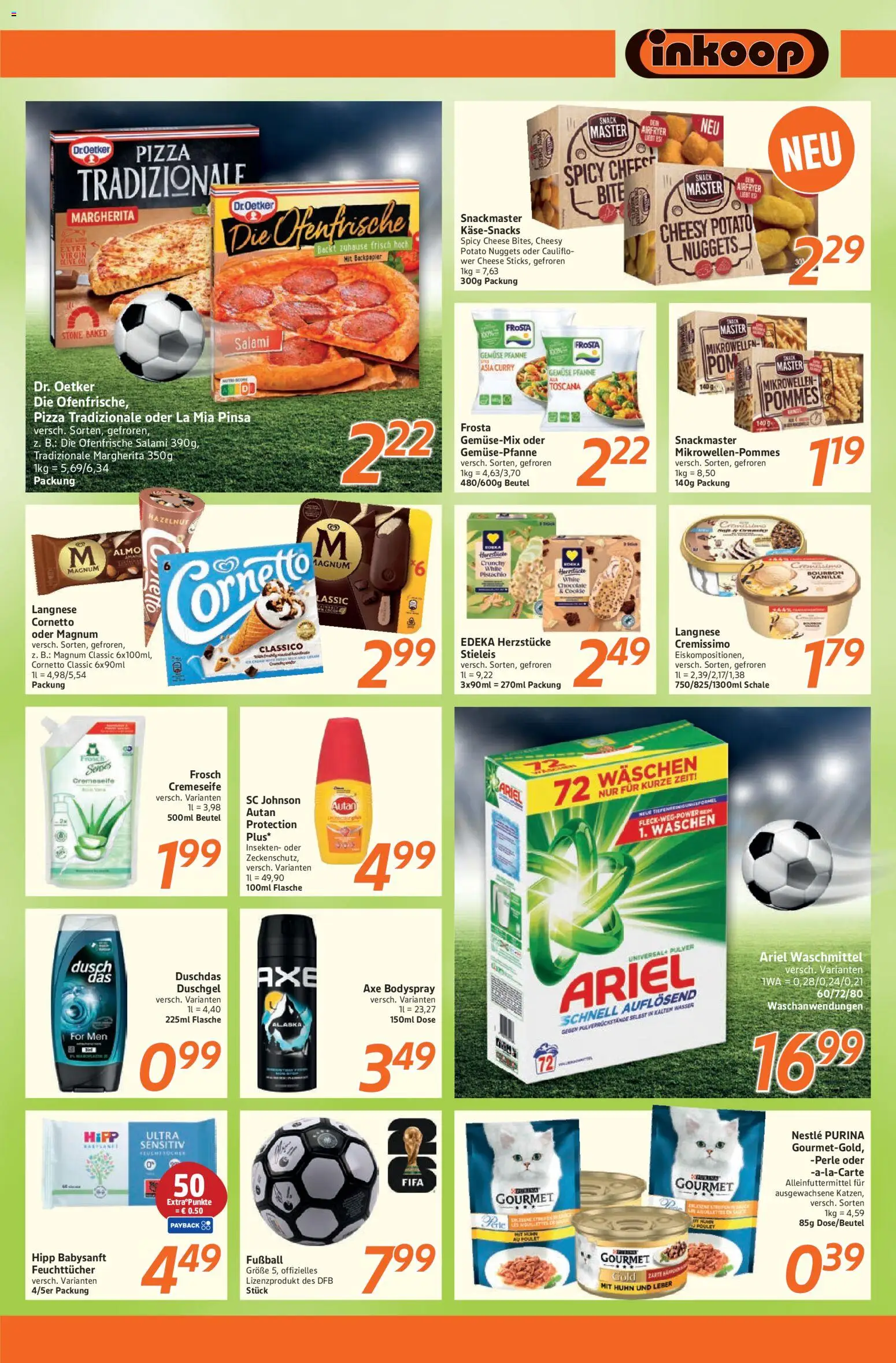 Inkoop Prospekt – gültig ab 15.06.2026 | Seite: 6 | Produkte: Ariel, Fußball, Salami, Bourbon