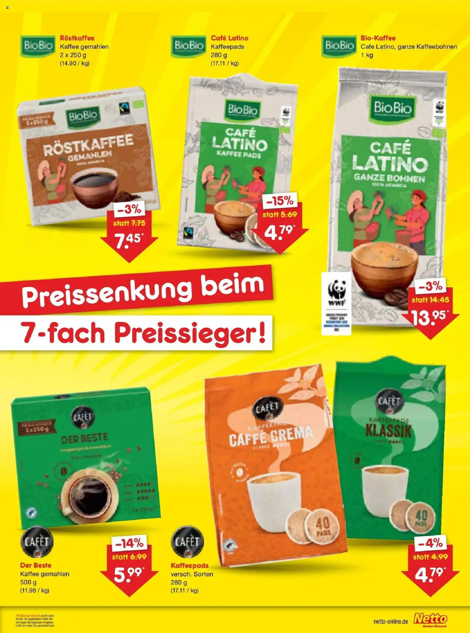 Netto Marken-Discount Prospekt Weimar – gültig ab 03.08.2026 | Seite: 5 | Produkte: Kaffeepads, Kaffee