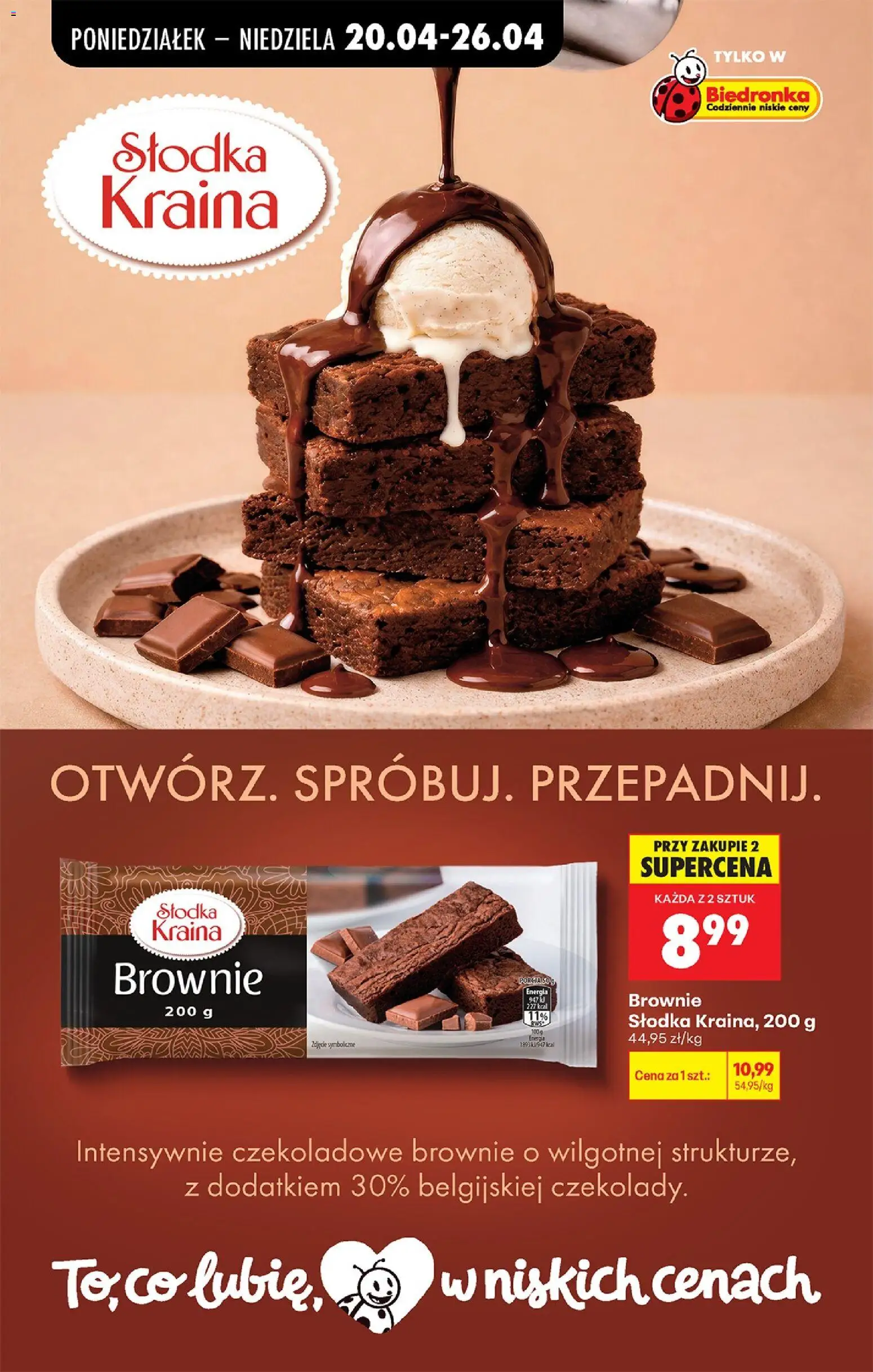 Biedronka gazetka od poniedziałku od 20.04.2026 | Strona: 79 | Produkty: Brownie