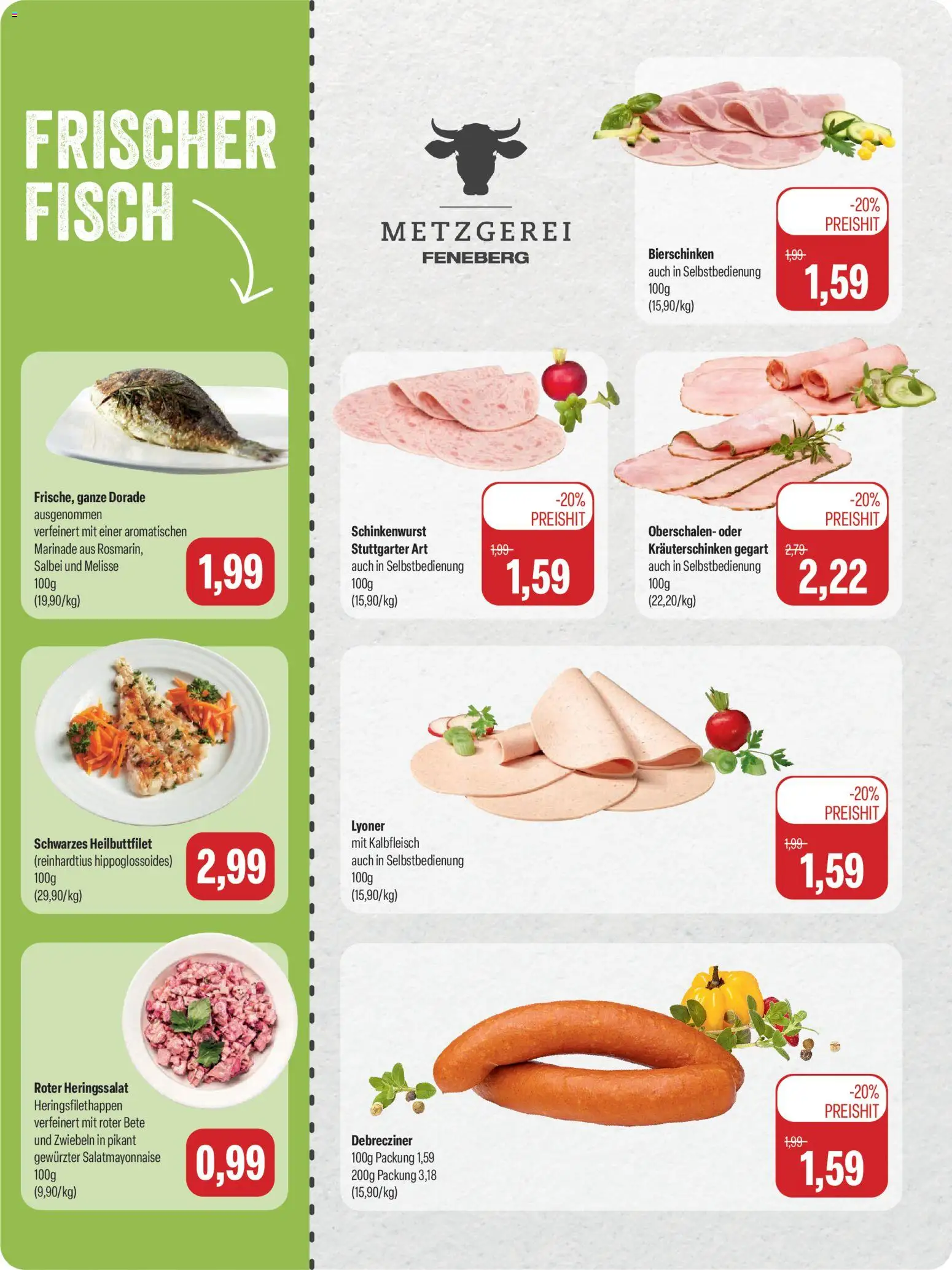 Feneberg Angebote – gültig ab 19.10.2026 | Seite: 2 | Produkte: Dorade, Fisch, Zwiebeln