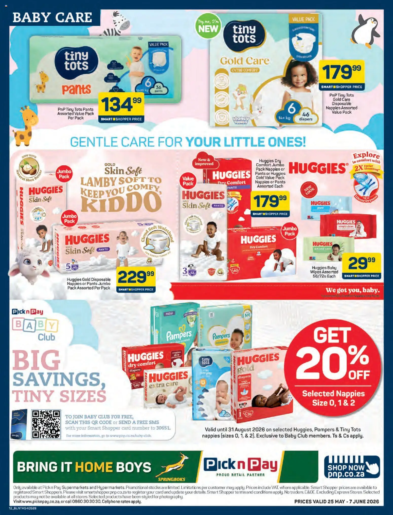 New Pick n Pay catalogue – valid from 25.05.2026 | Page: 12 | Products: Pants, Butter, Nappies