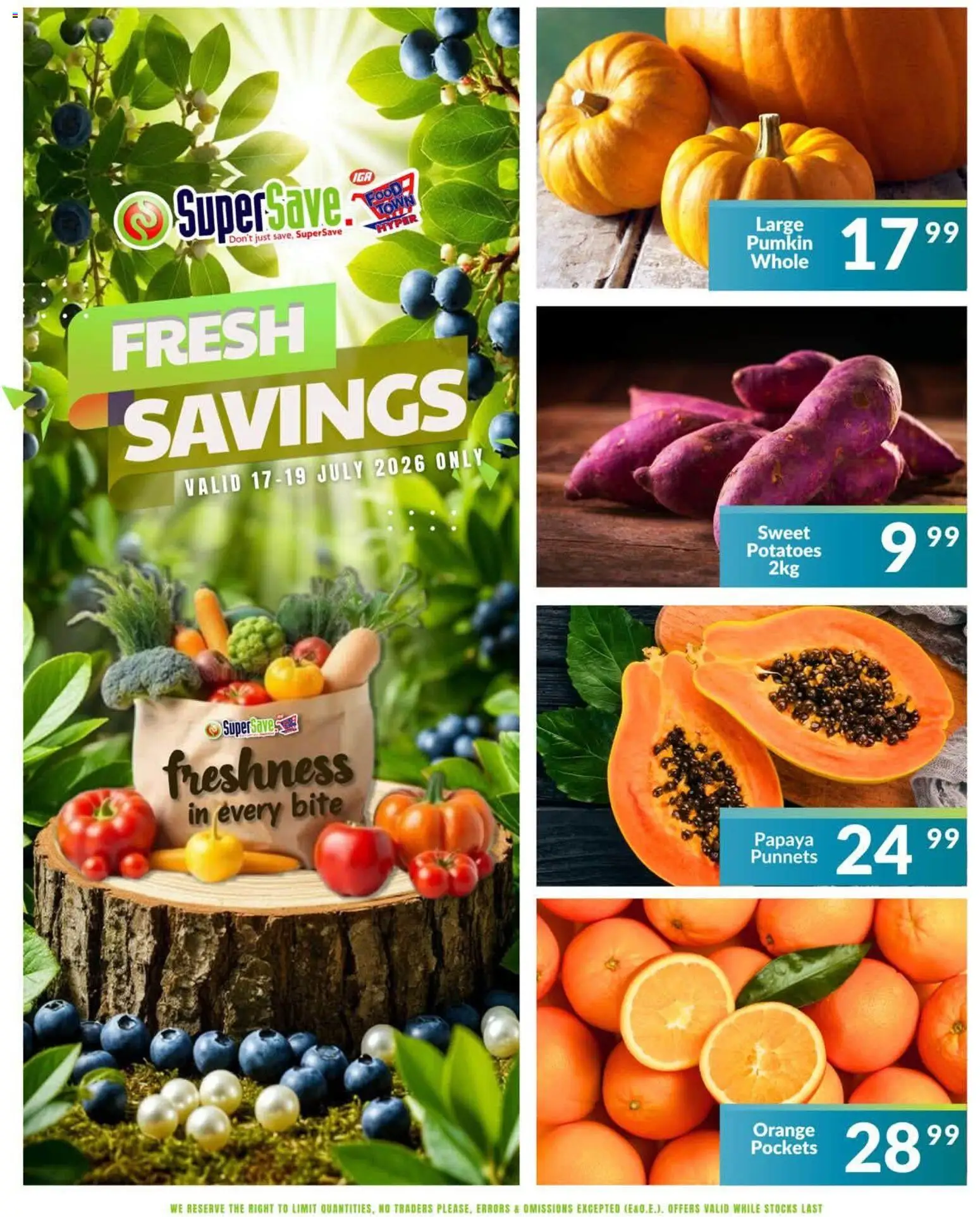 New Super Save catalogue – valid from 17/07/2026 | Page: 4 | Products: Desmaquilante, Potatoes