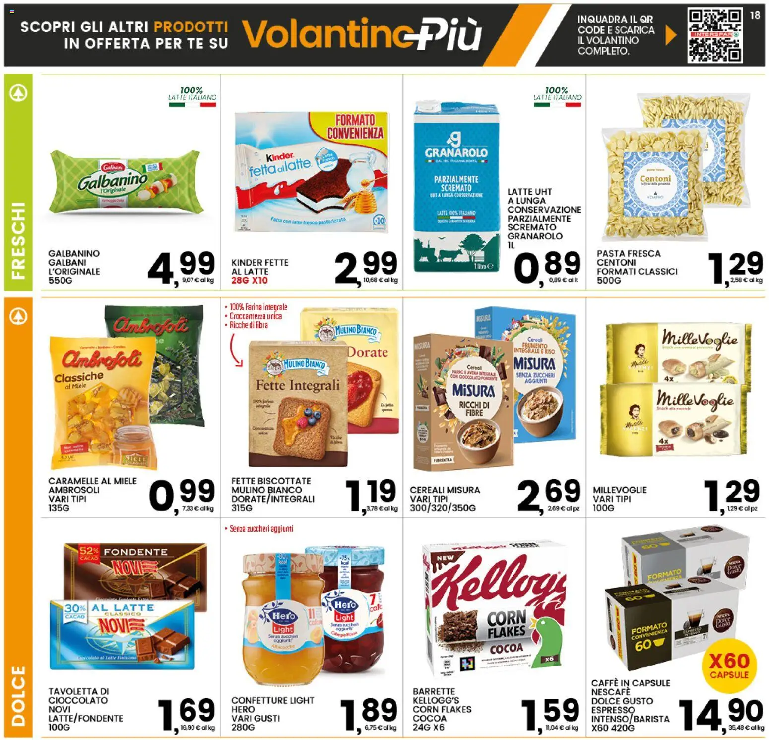Volantino Interspar del 01/10/2026 | Pagina: 18 | Prodotti: Riso, Caramelle, Cereali, Farina integrale