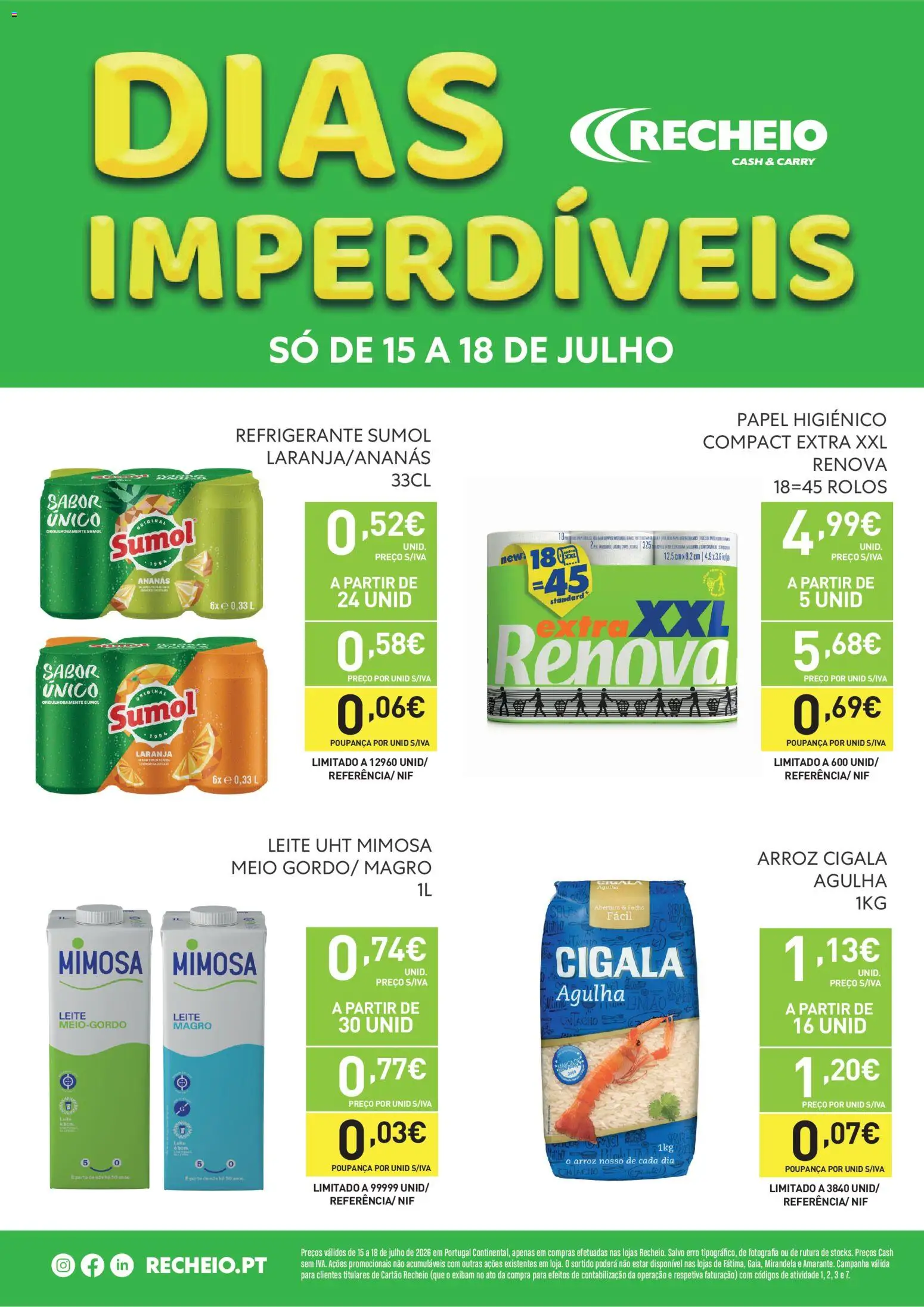 Recheio Dias Imperdíveis » de 15/07/2026 catalogue cover