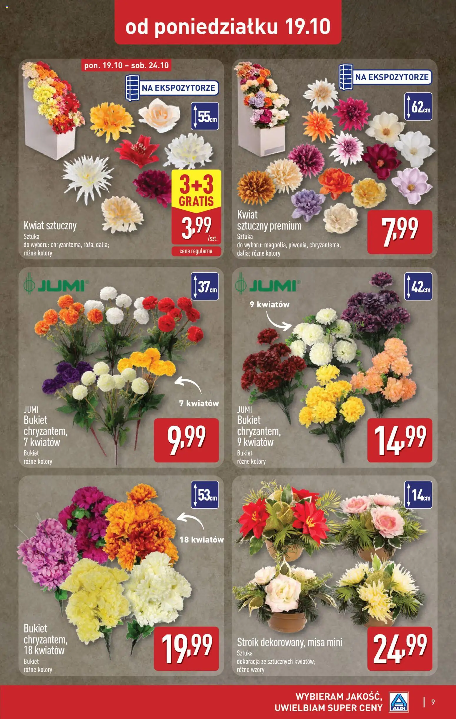 Aldi gazetka - Znicze i stroiki od 19.10.2026 | Strona: 9