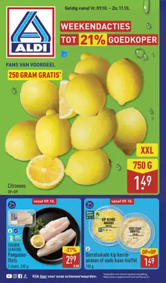 Aldi folder - Weekendfolder - Voorbeeld van een folder van Aldi, geldig van 09-10-2026