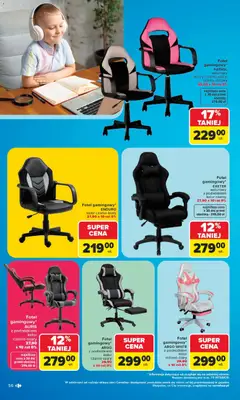 Pogląd oferty "Carrefour gazetka - Szkoła nowy sezon" - ważna od 27.07.2026 | Strona: 56 | Produkty: Fotel