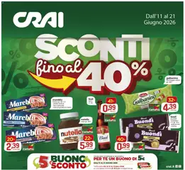 Anteprima del volantino CRAI volantino Avetrana valido a partire dal 11.06.2026