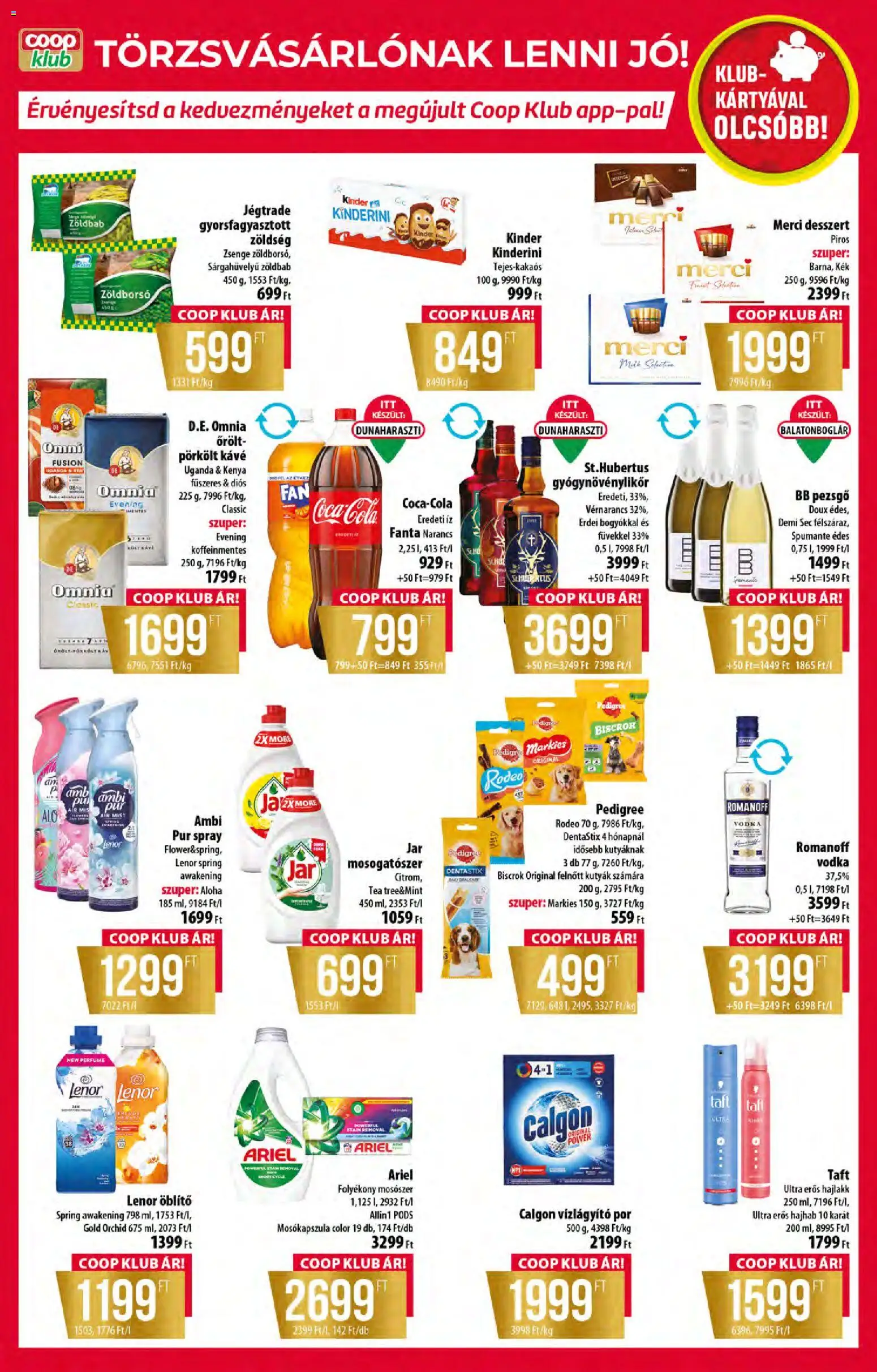 COOP akciós ujság - amely érvényes a következő dátumtól: 2026.09.10. | Oldal: 8 | Termékek: Desszert, Mosószer, Pörkölt, Zöldbab