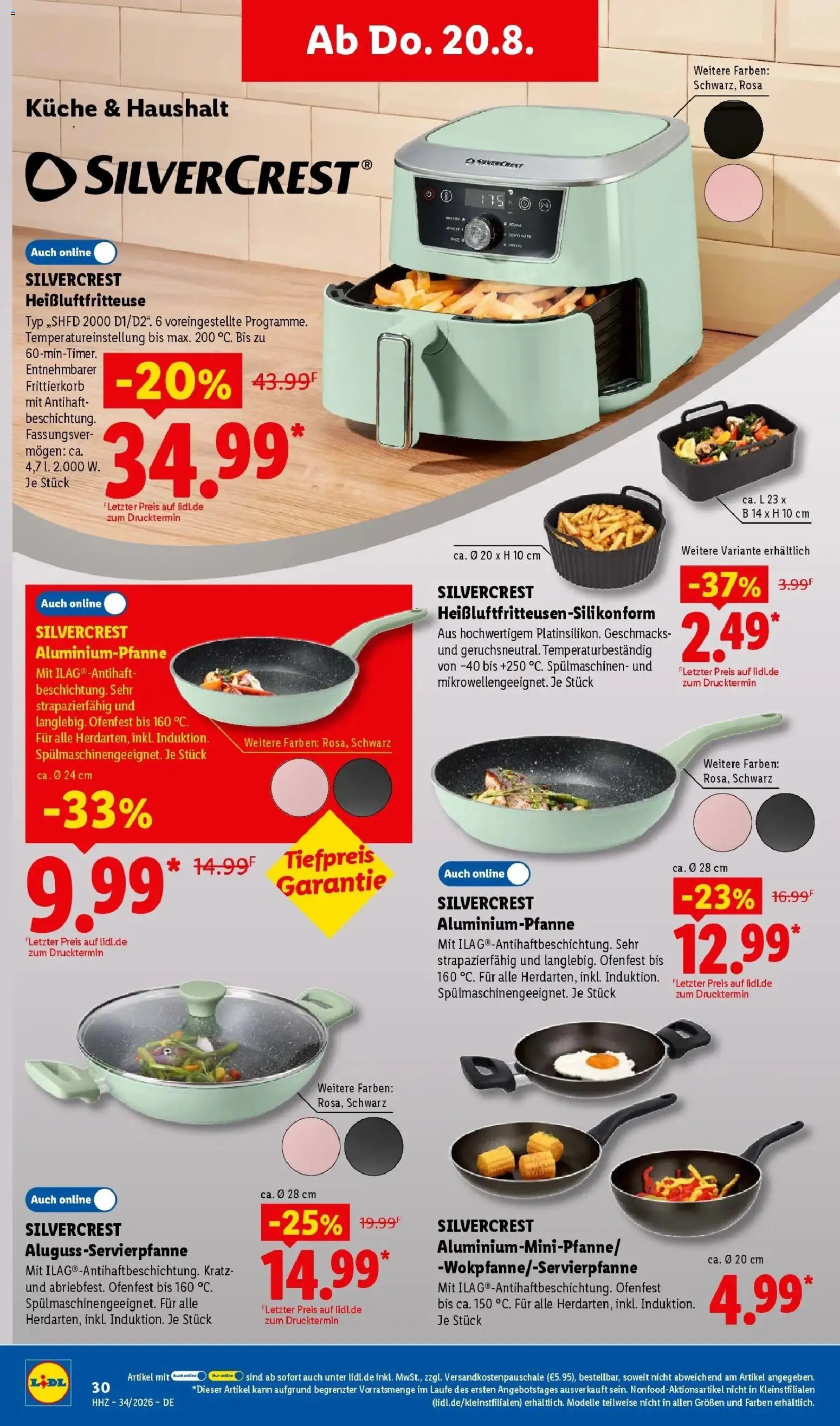 Lidl Prospekt Einbeck (ab 17.08.2026) zum Blättern » Angebote | Seite: 50 | Produkte: Küche, Heißluftfritteuse
