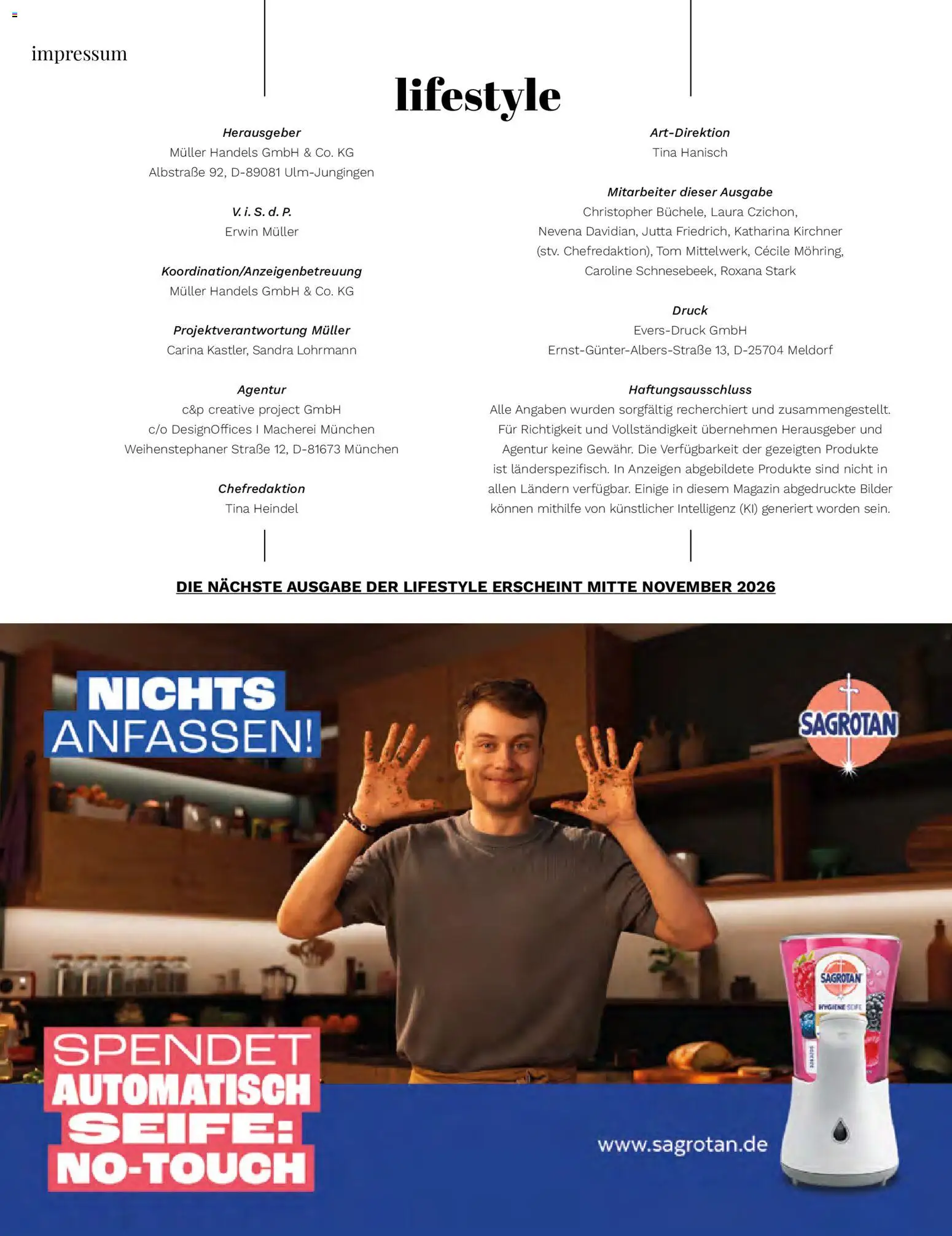 Müller Lifestyle – gültig ab 01.09.2026 | Seite: 90 | Produkte: Seife, Bilder, Magazin