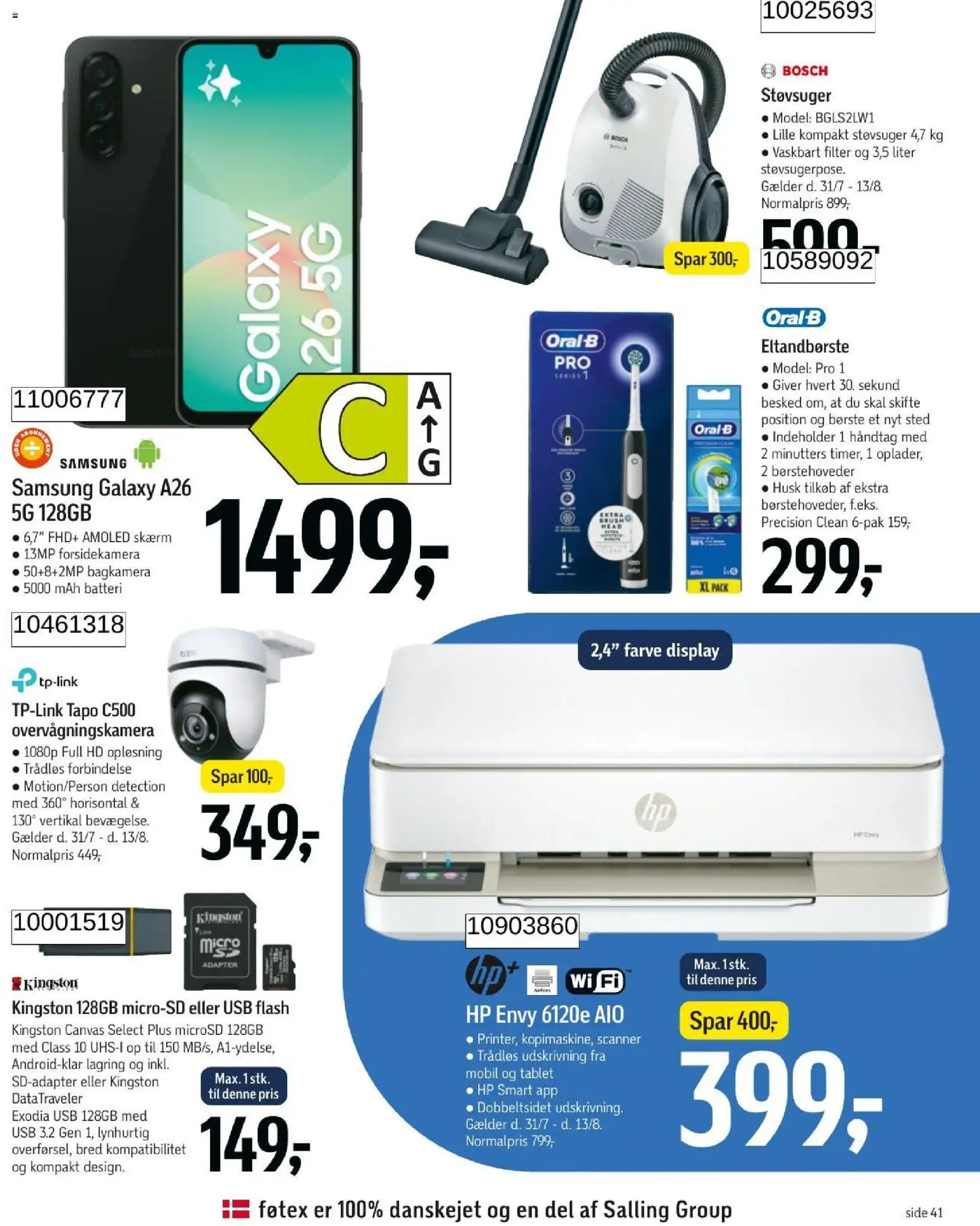 Føtex tilbudsavis – gyldig fra 31/07/2026 | Side: 58 | Produkter: Børste, Overvågningskamera, Skærm, Batteri