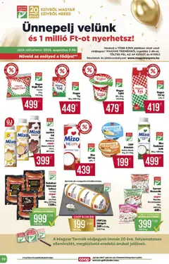 COOP - Abc & szuper / Alföld Pro-Coop Zrt. - amely érvényes a következő dátumtól: 2026.08.21. | Oldal: 10 | Termékek: Debreceni, Szarvasi, Tej, Kaukázusi kefír