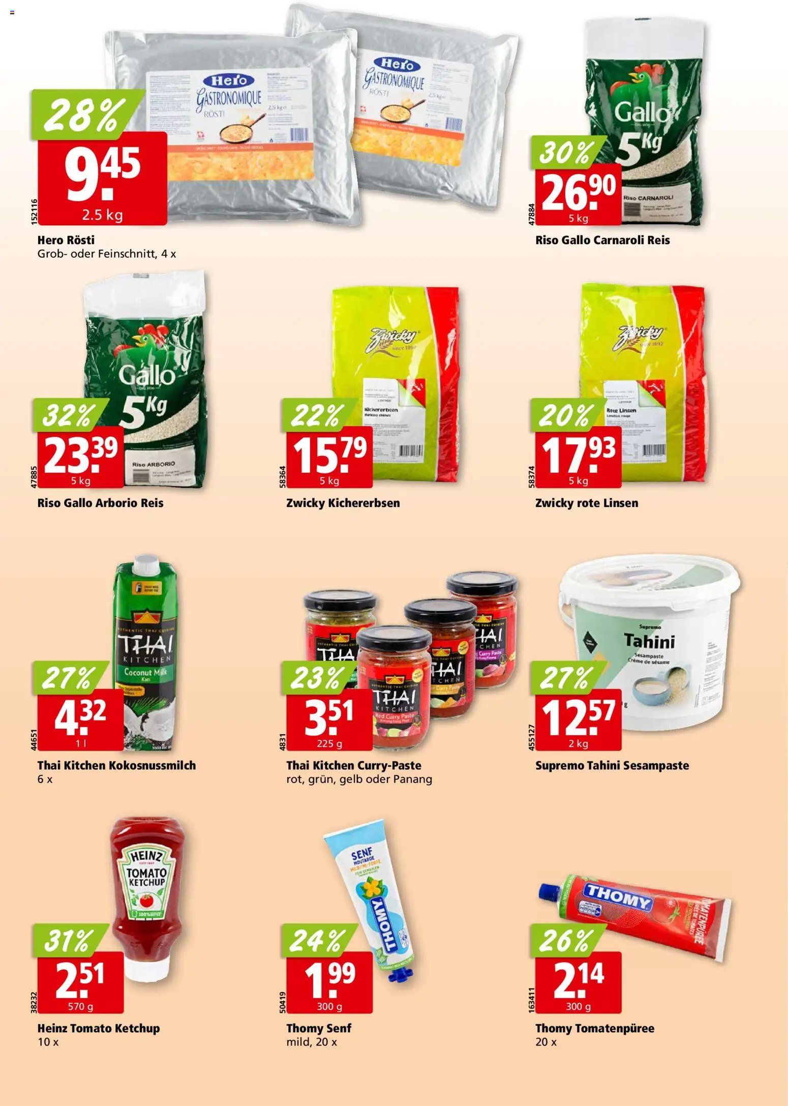 Aligro aktionen Chavannes, Matran, Genf, Sitten – gültig ab 07.09.2026 | Seite: 22 | Produkte: Tomatenpüree, Reis, Ketchup