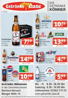 Angebote - Getränke Oase: Getränkeangebote ab 05.10.2026 gültig