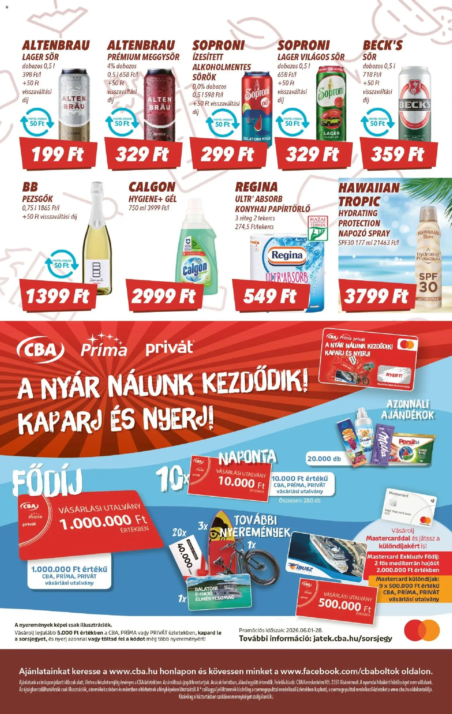 CBA akciós ujság - amely érvényes a következő dátumtól: 2026.06.18. | Oldal: 8