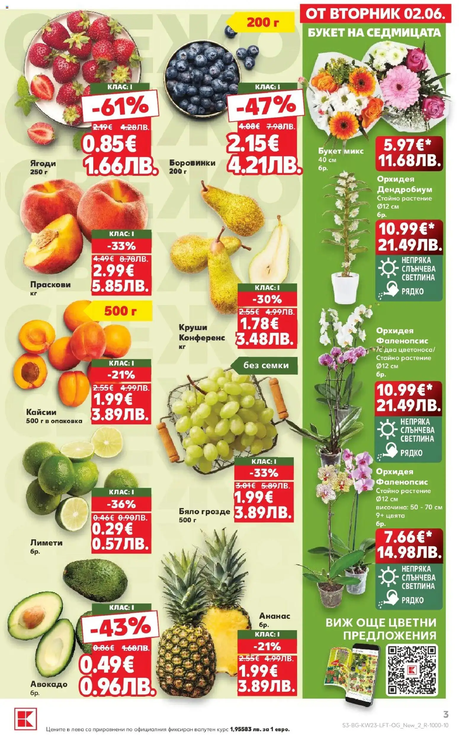 {H1} | Страница: 3 | Продукти: Грозде, Боровинки, Ананас, Круши