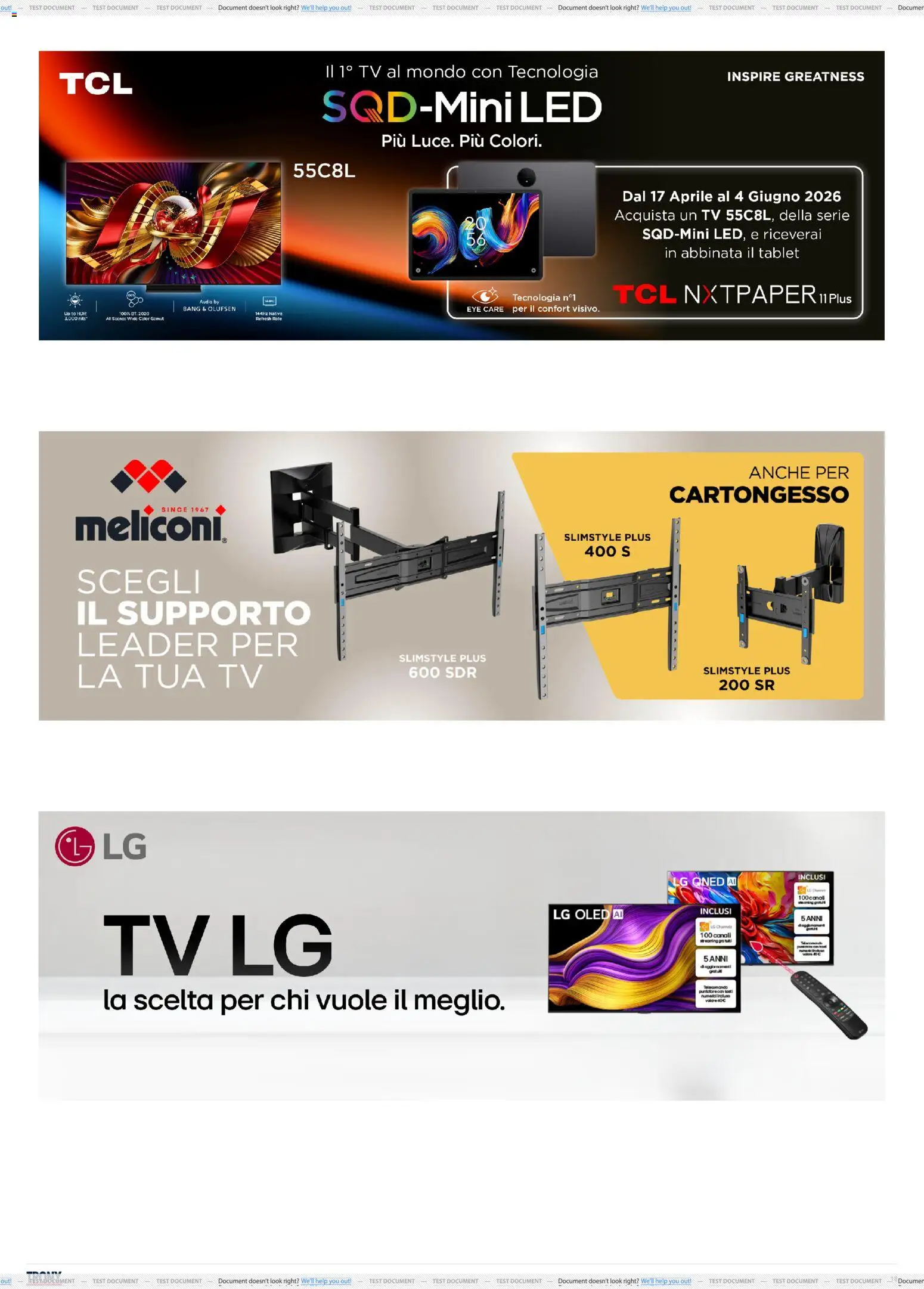 Volantino Trony del 21.05.2026 | Pagina: 18 | Prodotti: Tablet, TV, Audio