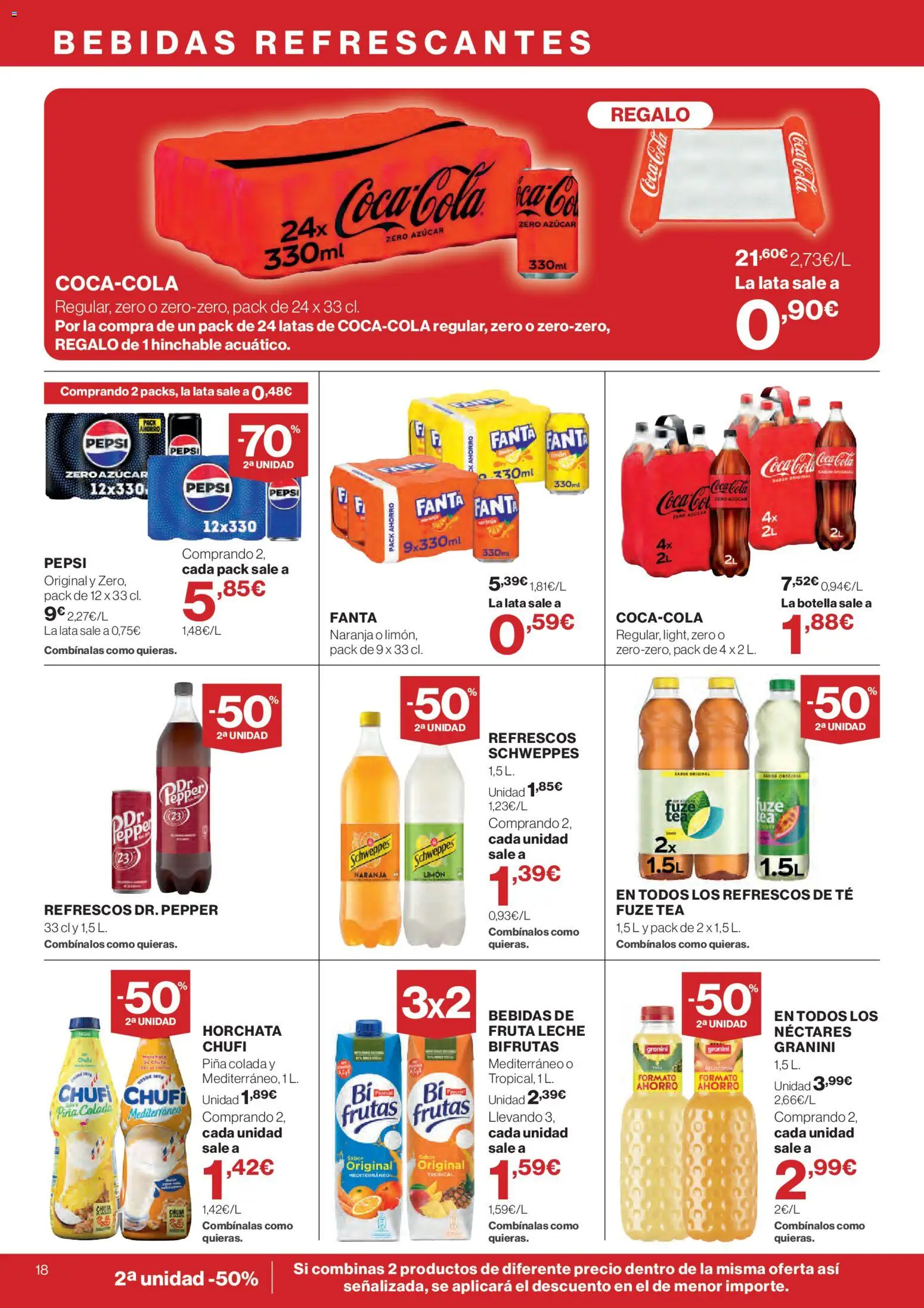 El Corte Inglés ofertas │ válido desde el 16/07/2026 | Página: 18 | Productos: Leche, Piña, Té