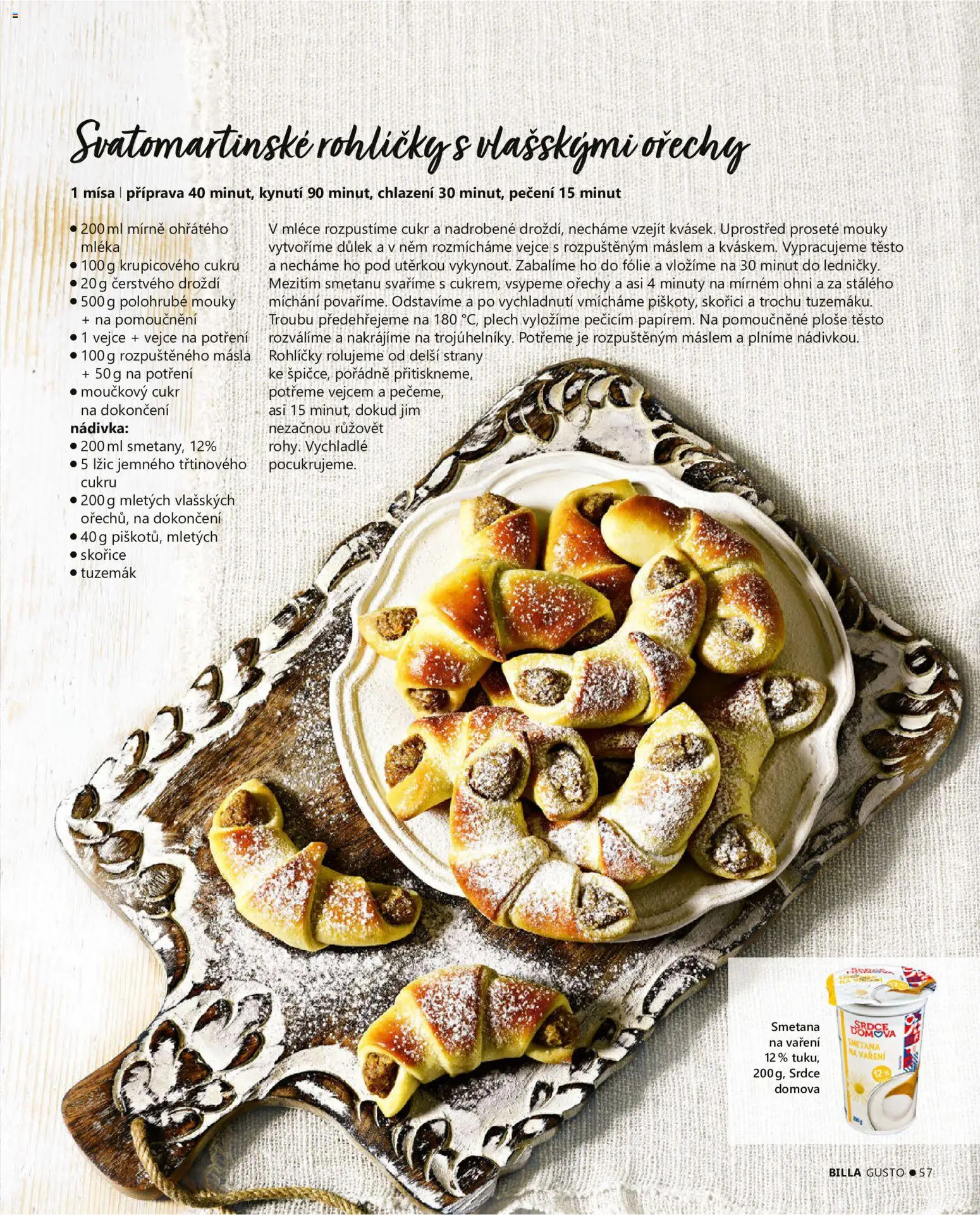 Billa leták - Gusto: Podzim 2026 od 01.09.2026 | Strana: 57 | Produkty: Fólie, Ořechy, Moučkový cukr, Cukr