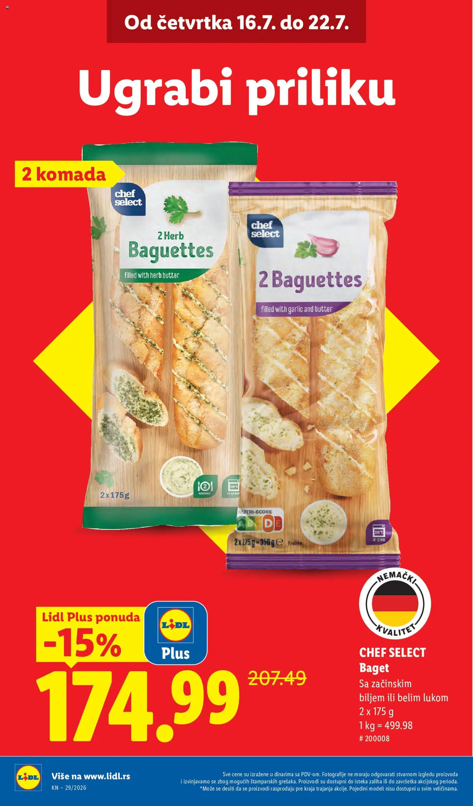 Lidl katalog - važi od 16.07.2026 | Strana: 6 | Proizvode: Baget