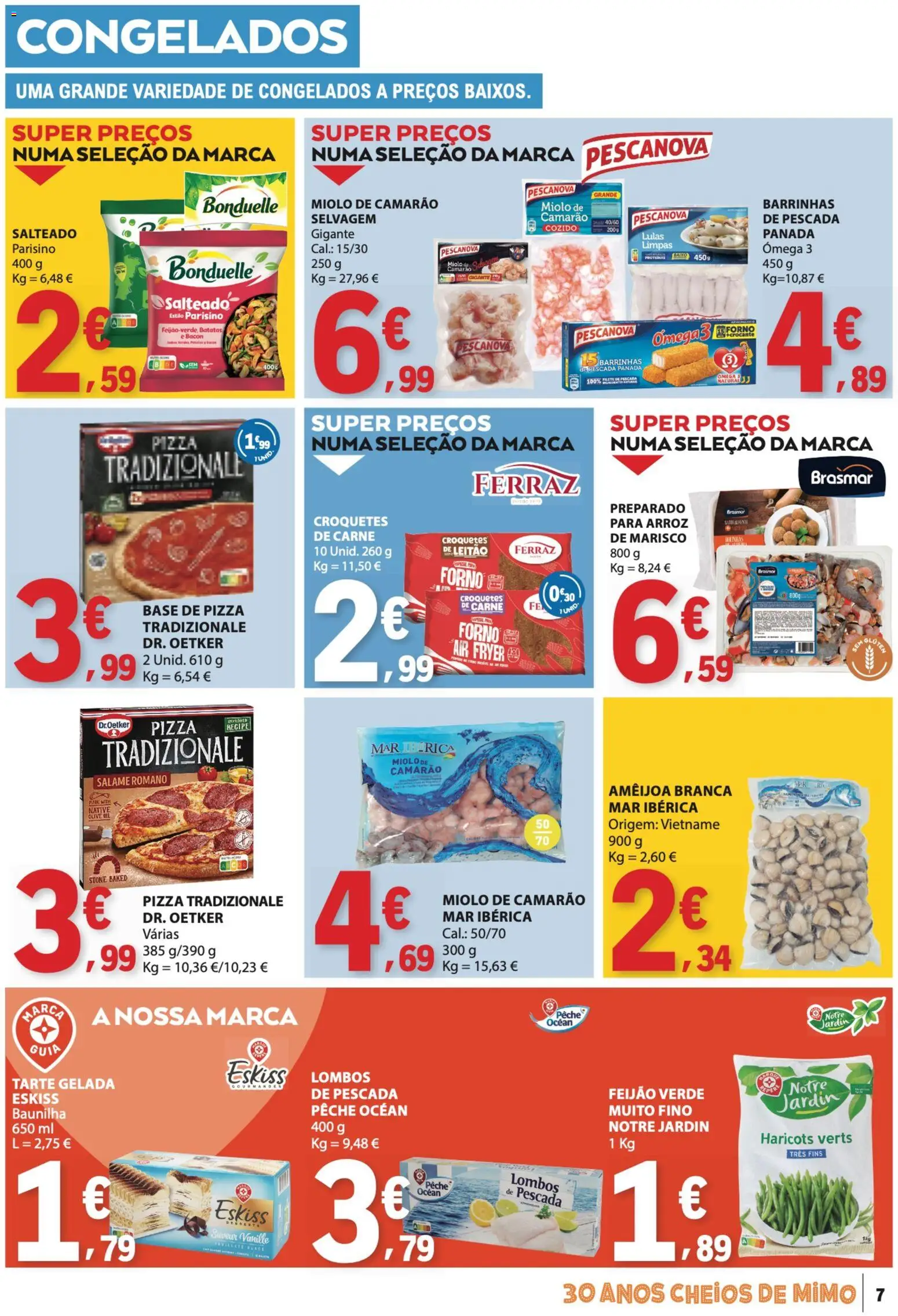 E.Leclerc folheto │ válido de 04.06.2026 | Página: 7 | Produtos: Bacon, Lulas, Base, Pizza