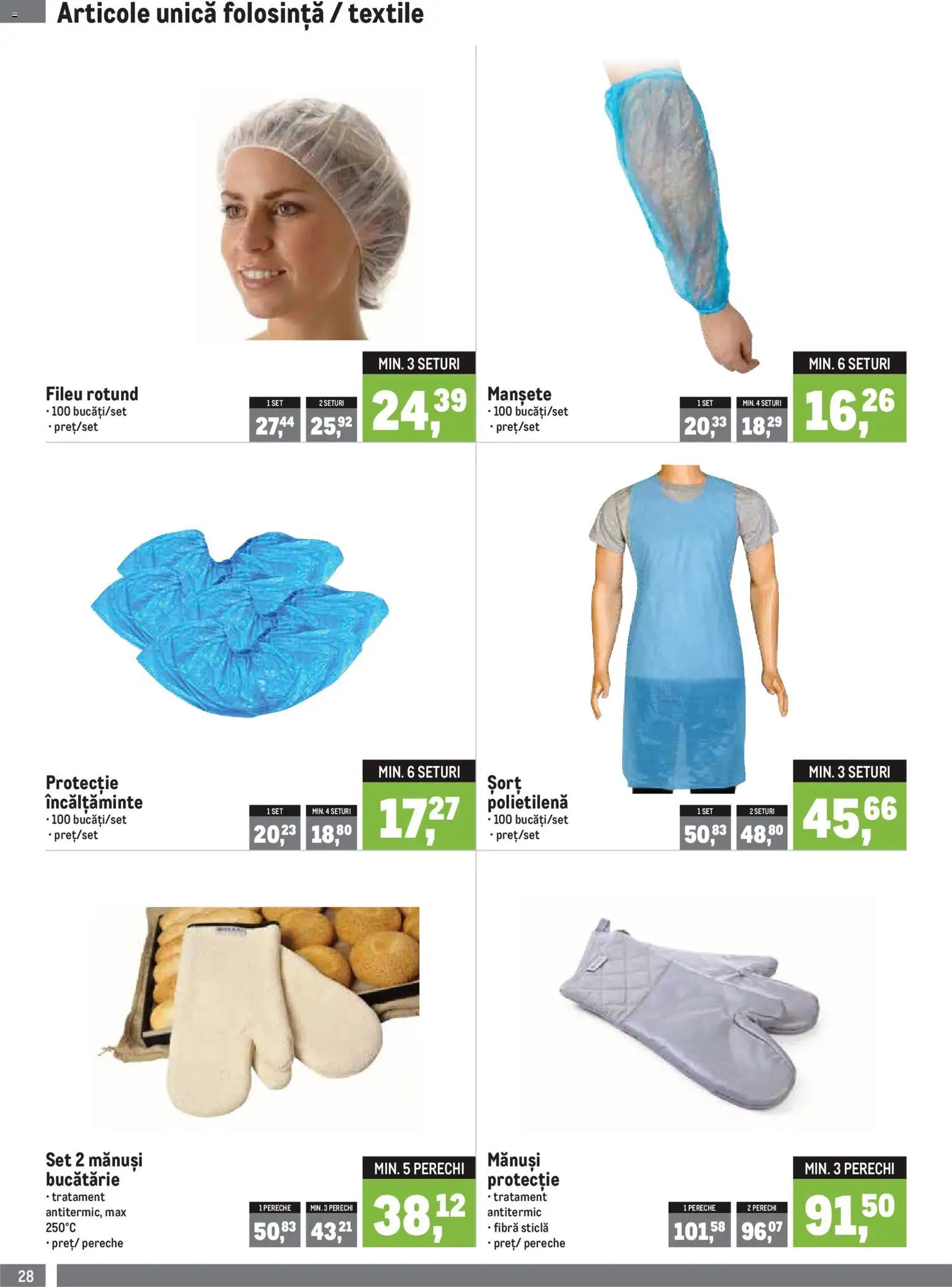 Noul catalog Metro – valabil de la 01.07.2026 | Pagină: 28 | Produse: Mănuși, Șort, Bucătărie, Bornoz takımı