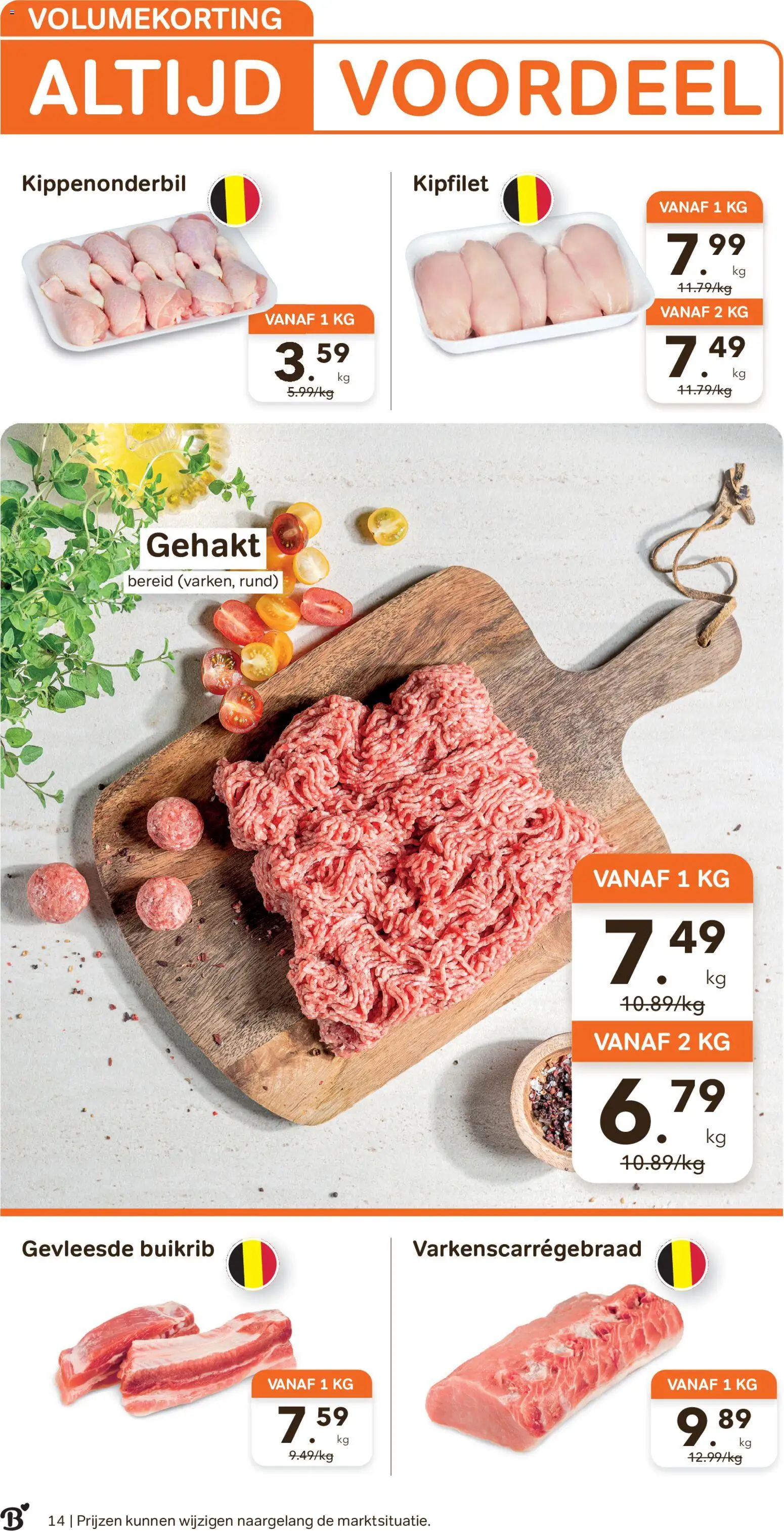 {H1} | Pagina: 14 | Producten: Gehakt