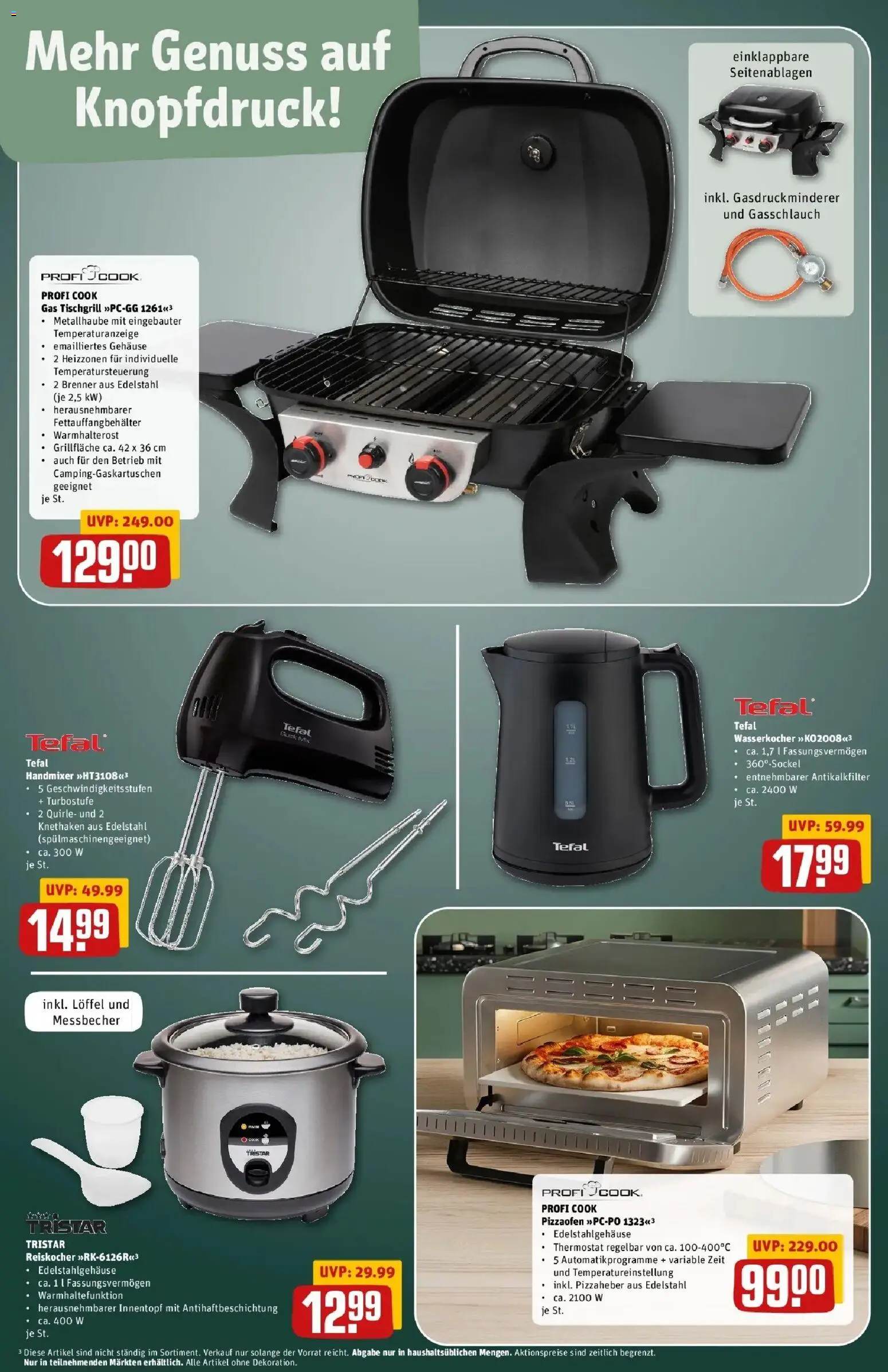 Rewe Prospekt Kiel – gültig ab 27.07.2026 | Seite: 36 | Produkte: Wasserkocher, Handmixer