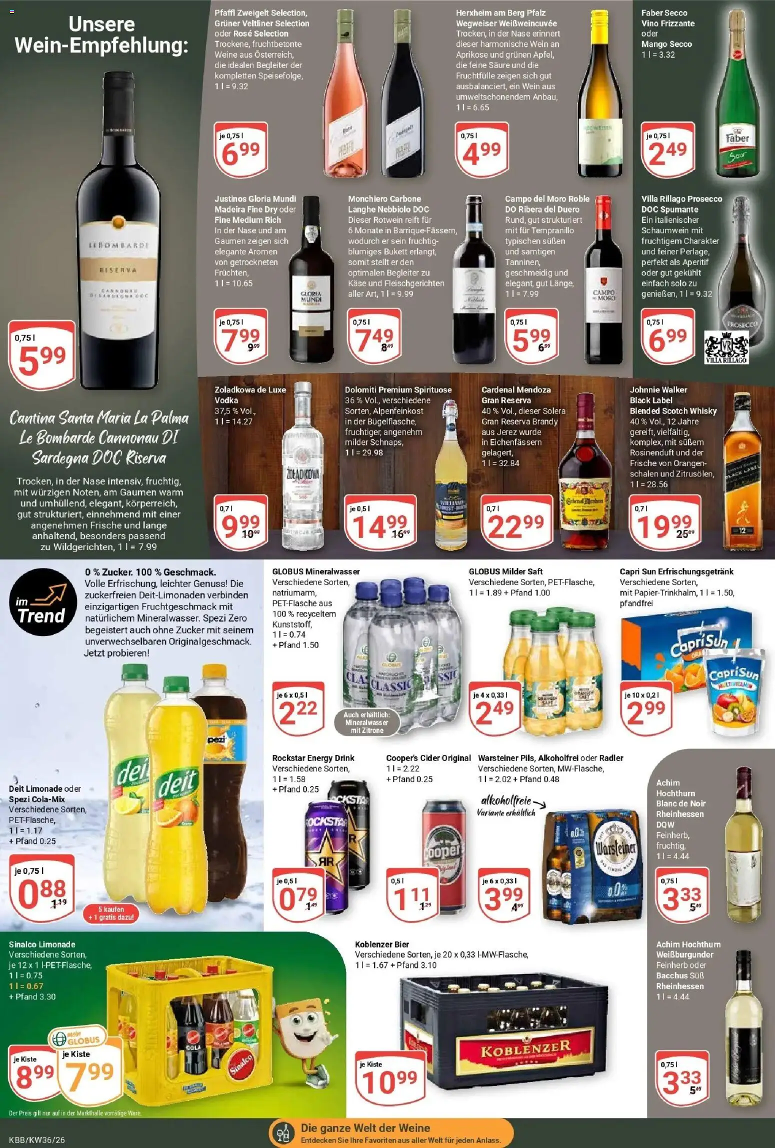 Globus Prospekt Koblenz-Bubenheim (ab 31.08.2026) » Angebote online | Seite: 17 | Produkte: Käse, Rockstar, Orangen, Mango
