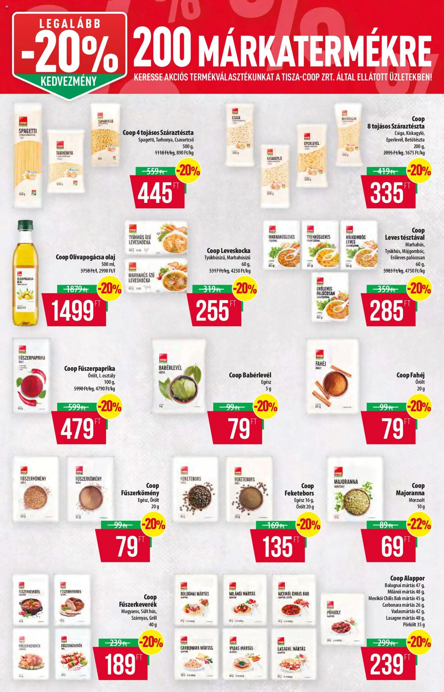 COOP akciós ujság - amely érvényes a következő dátumtól: 2026.10.08. | Oldal: 9 | Termékek: Grill, Bab, Lasagne, Chilis bab
