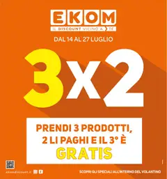 Anteprima del volantino Ekom volantino valido a partire dal 14/07/2026